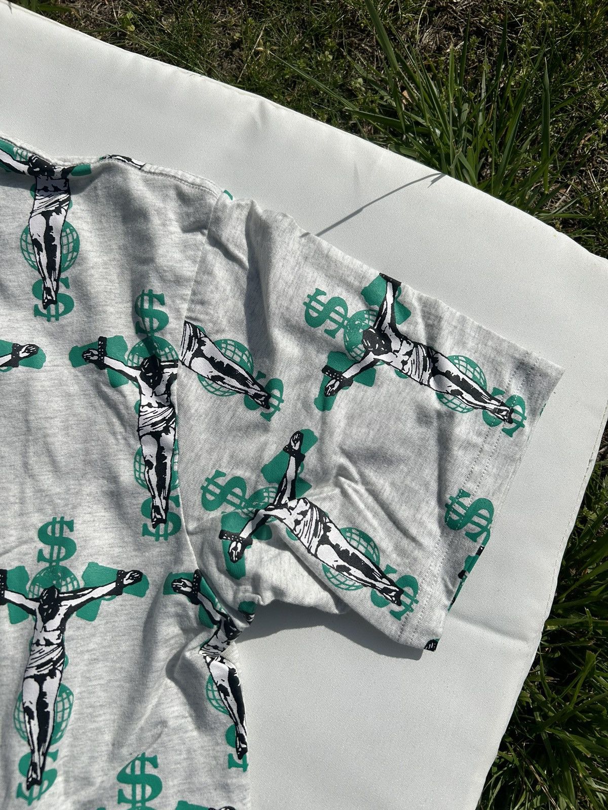 Fuck The Population FTP - Crucifix Ash T Shirt - Medium Size US M / EU 48-50 / 2 - 4 Thumbnail