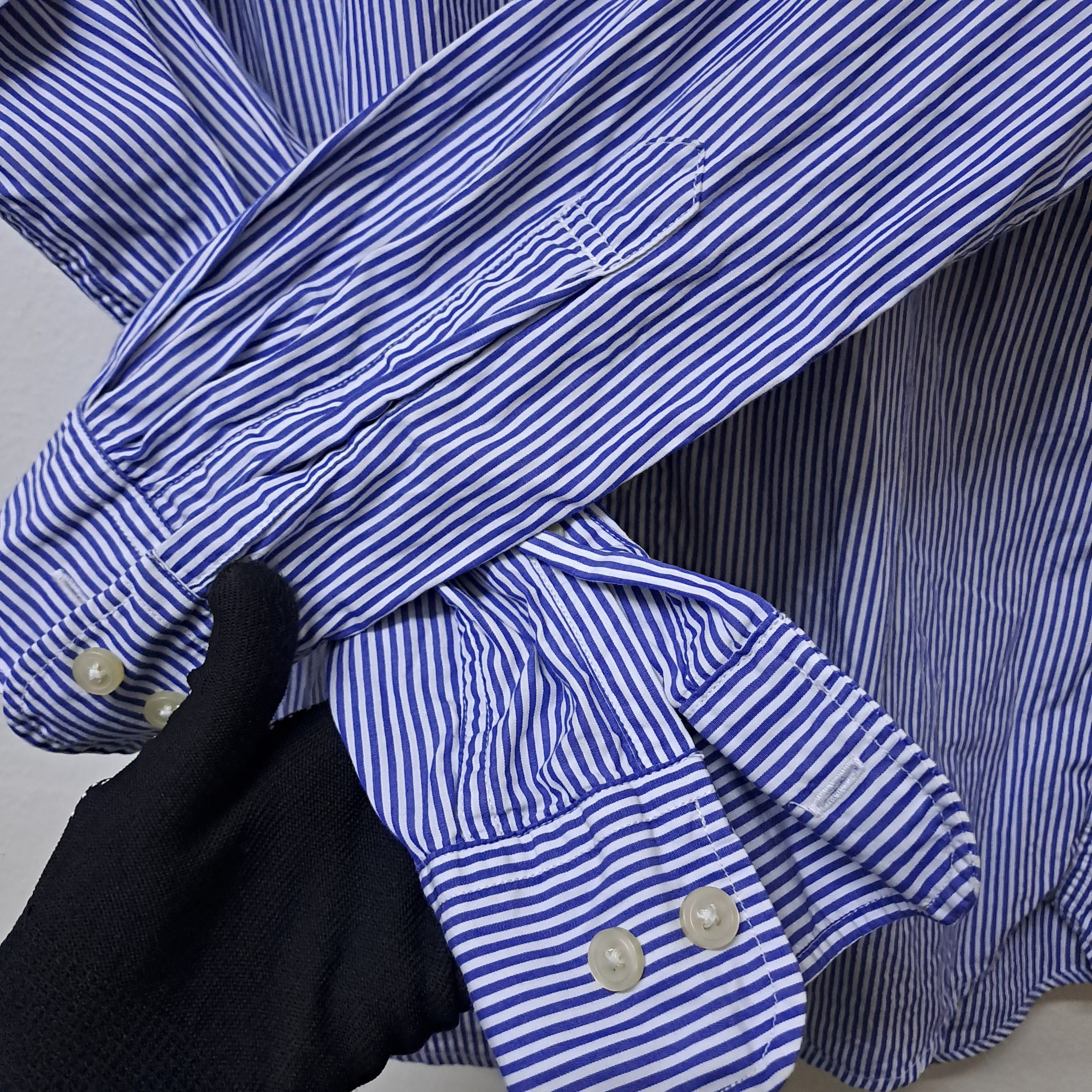 Uniqlo Uniqlo Stripes Mandarin Collar Shirt Size US S / EU 44-46 / 1 - 3 Thumbnail
