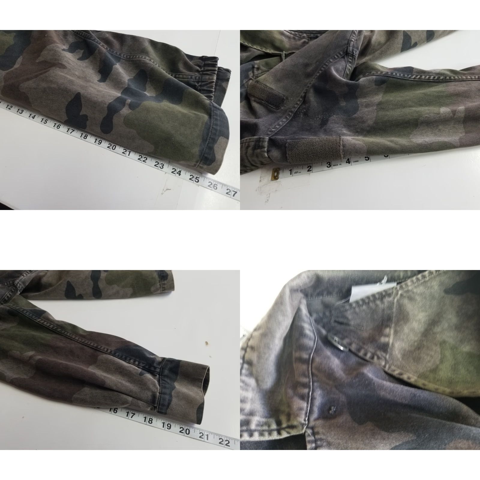 Vintage Lucky Brand Camo Jacket Women’s Small Canvas Green Long Sleeve Military Button Down Denim Jacket Size S / US 4 / IT 40 - 9 Thumbnail
