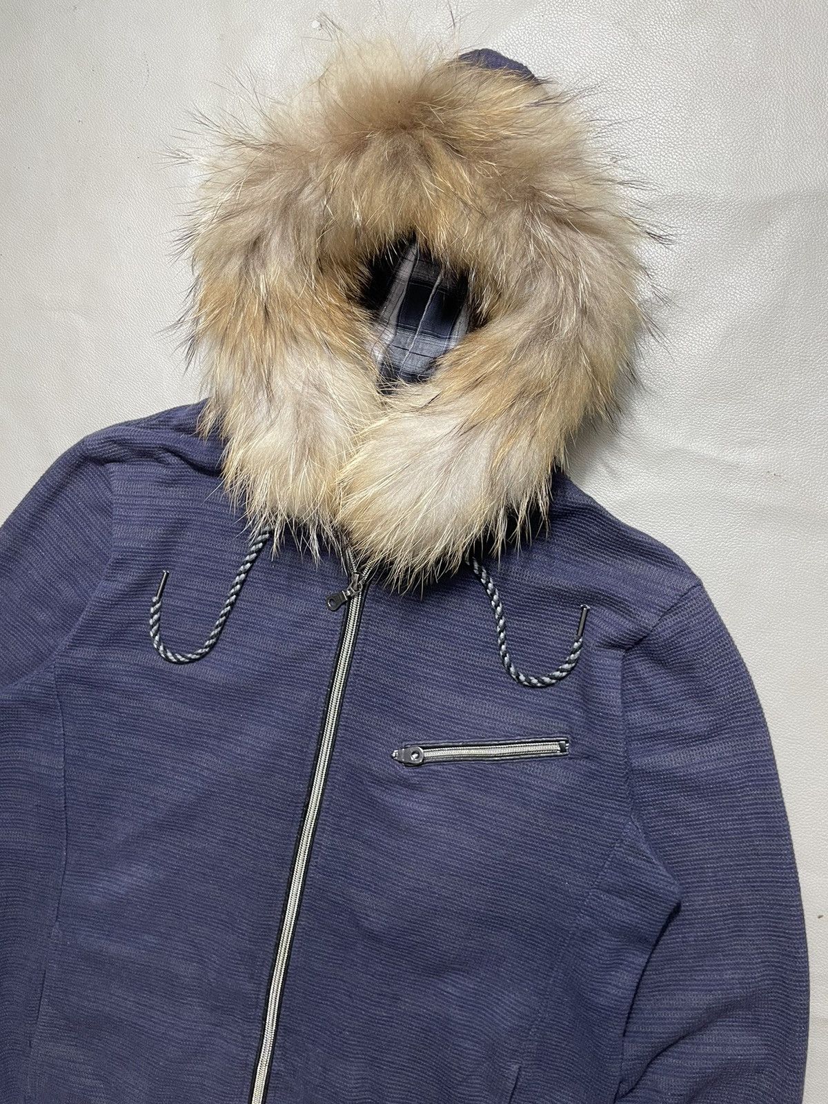If Six Was Nine × Japanese Brand × Le Grande Bleu (L.G.B.) Plus one distressed Fur Hoodie Zip Size US L / EU 52-54 / 3 - 2 Thumbnail