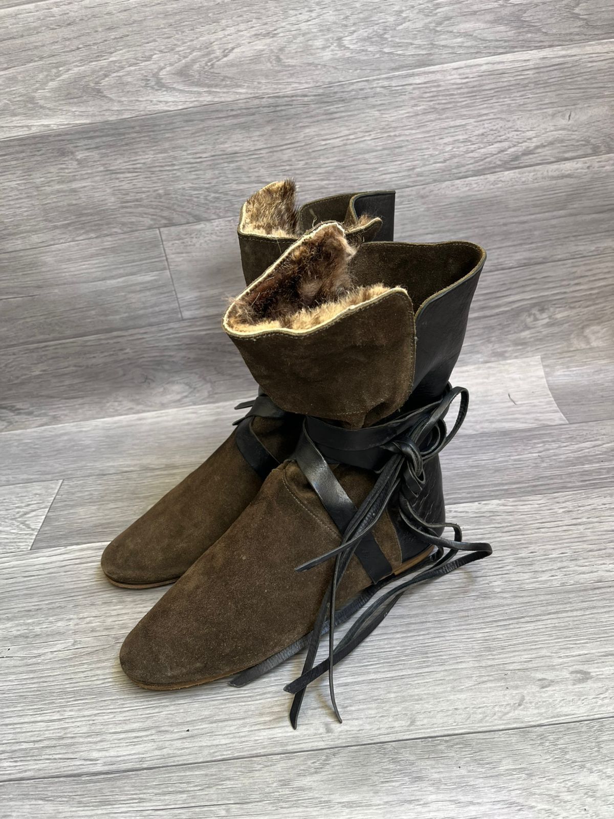 Isabel Marant Isabel Marant Nia Suede Mid Calf Dark Green Boots Size US 8 / IT 38 - 1 Thumbnail