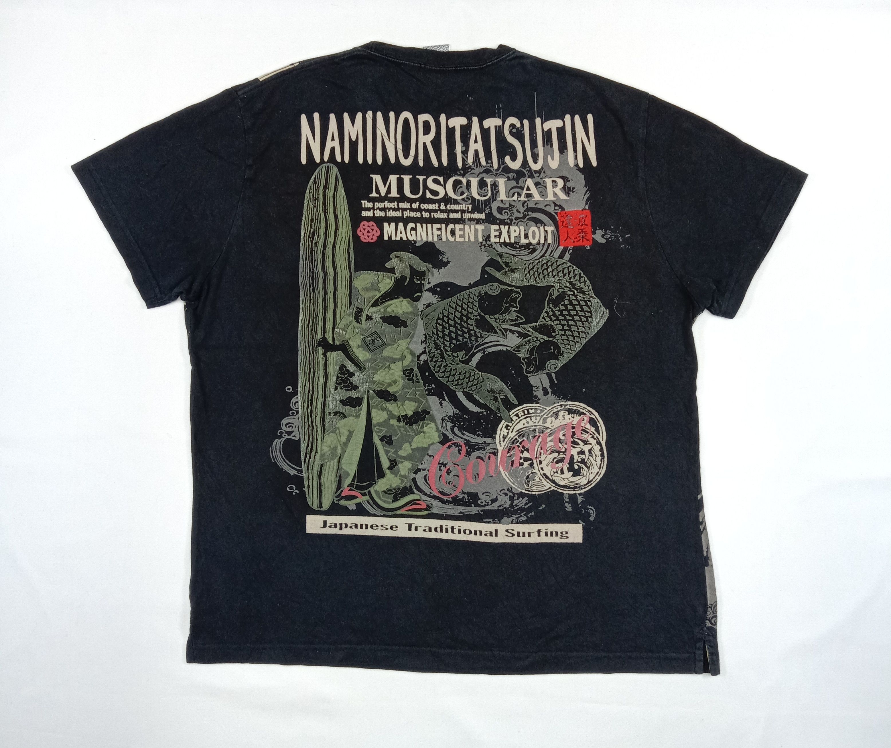 Japanese Brand Vintage Nominoritatsujin Art Sukajan T Shirts Size US XL / EU 56 / 4 - 1 Thumbnail