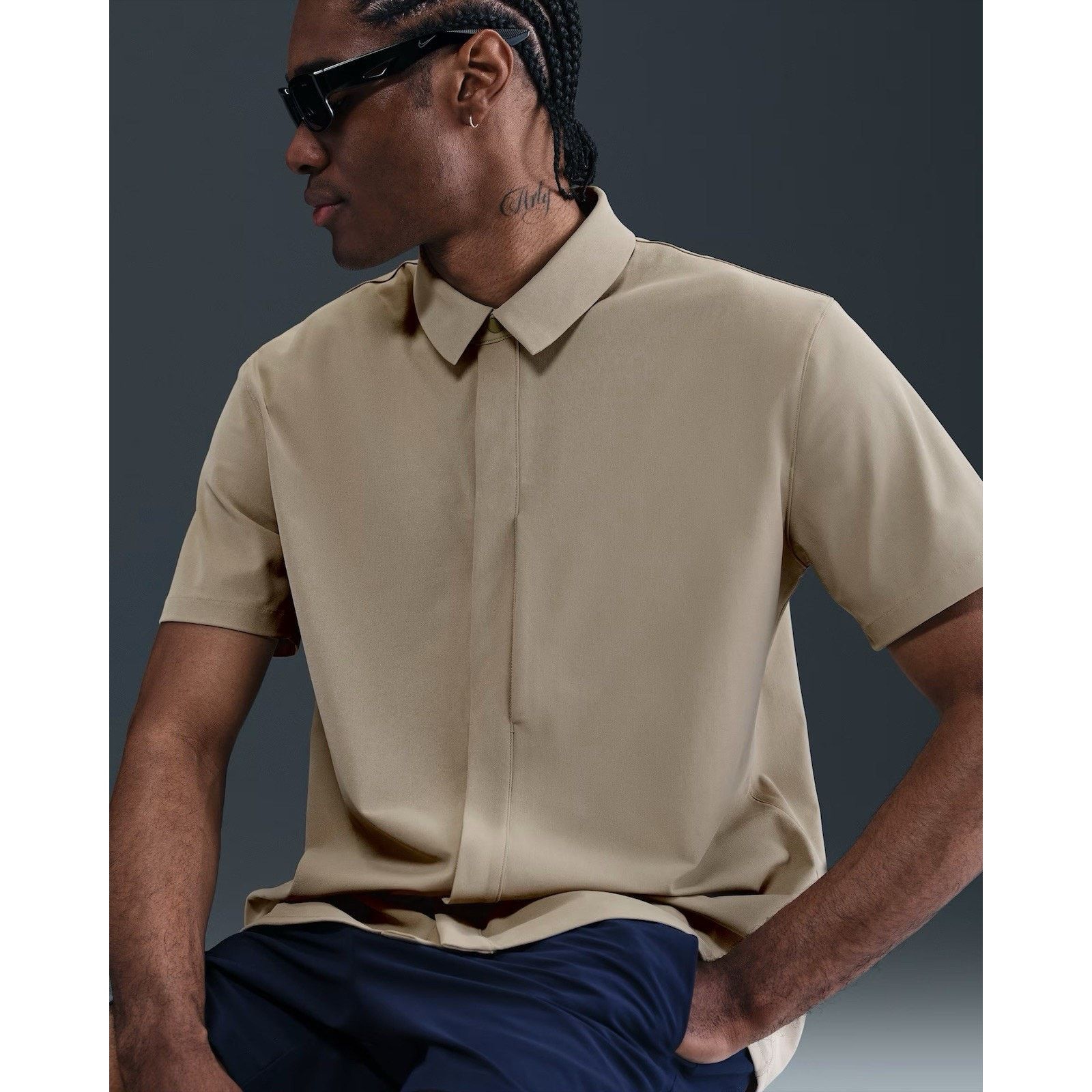 Nike Nike 24.7 Perfect Stretch Dri-Fit Snap Button Shirt Medium Size US M / EU 48-50 / 2 - 3 Thumbnail