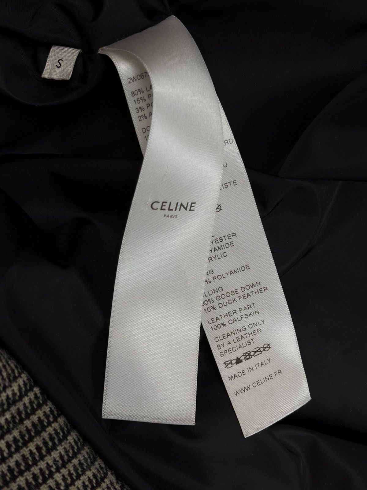 Celine Celine FW19 Prince of Wales Puffer Size US S / EU 44-46 / 1 - 3 Thumbnail