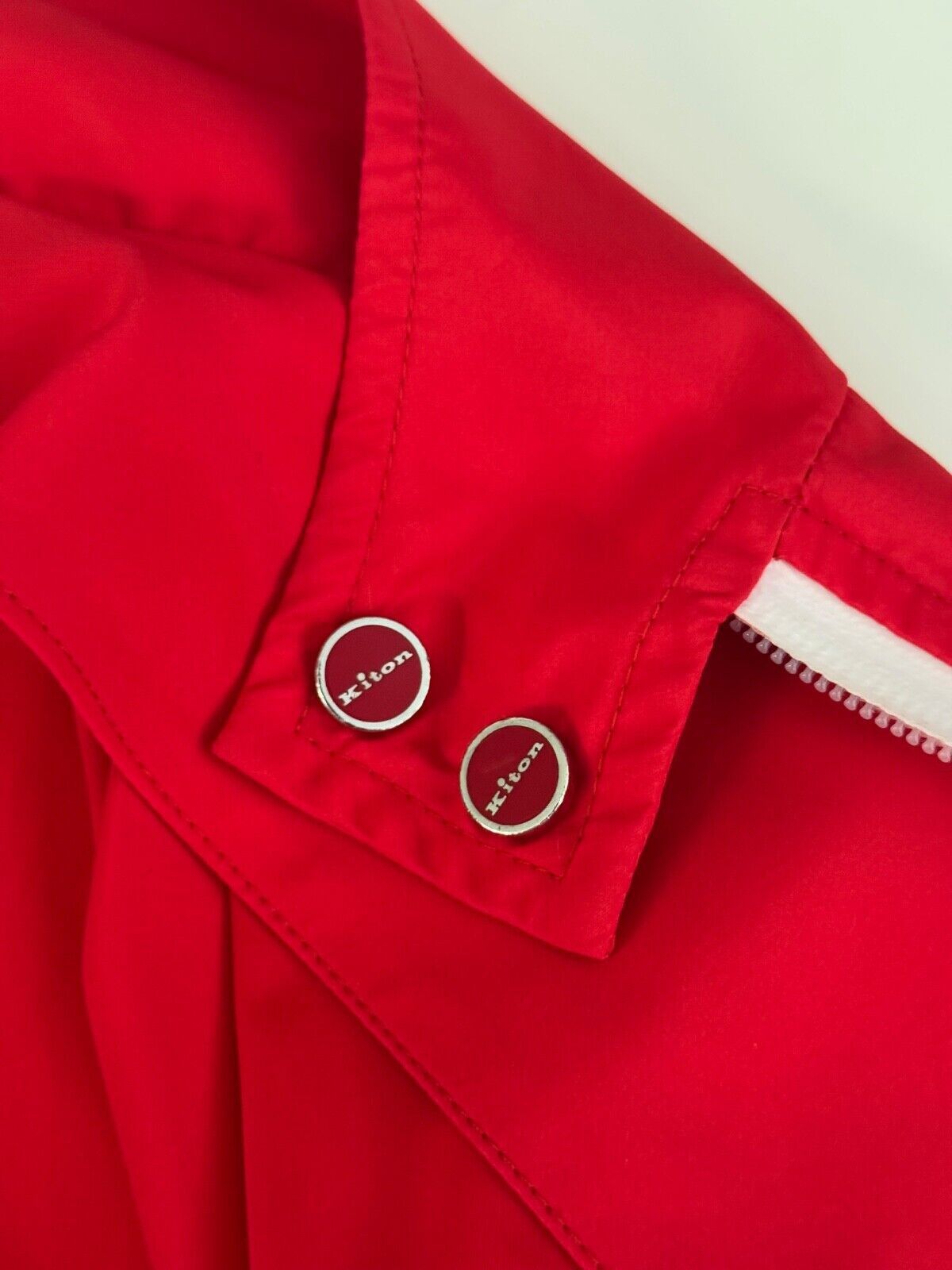 Kiton Kiton Lightweight Packable Red Bomber Jacket L EU 52 Italy Size US L / EU 52-54 / 3 - 5 Thumbnail