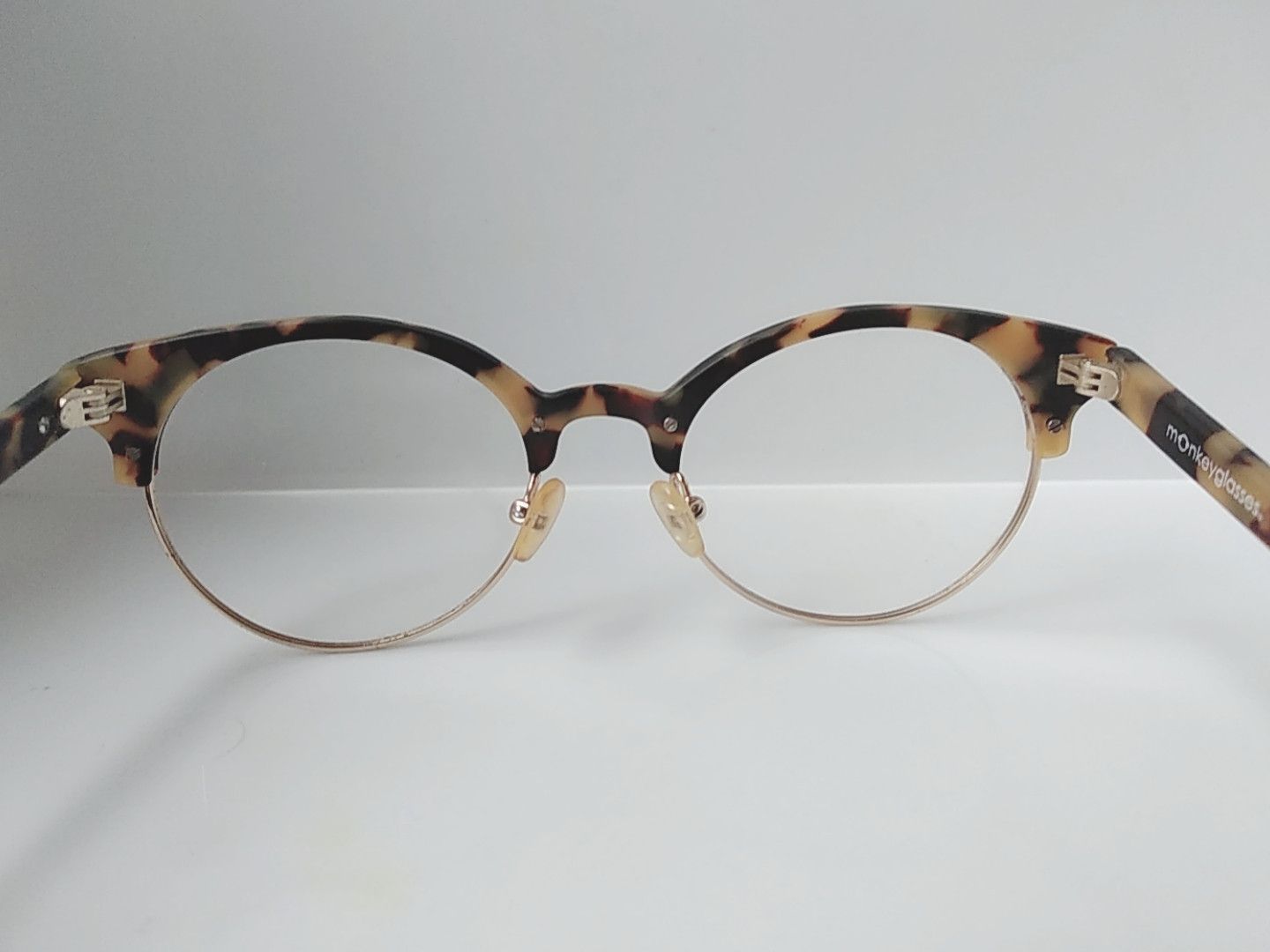 Other Monkeyglasses Handmade Tortoise Eyeglasses Frame Size ONE SIZE - 5 Thumbnail
