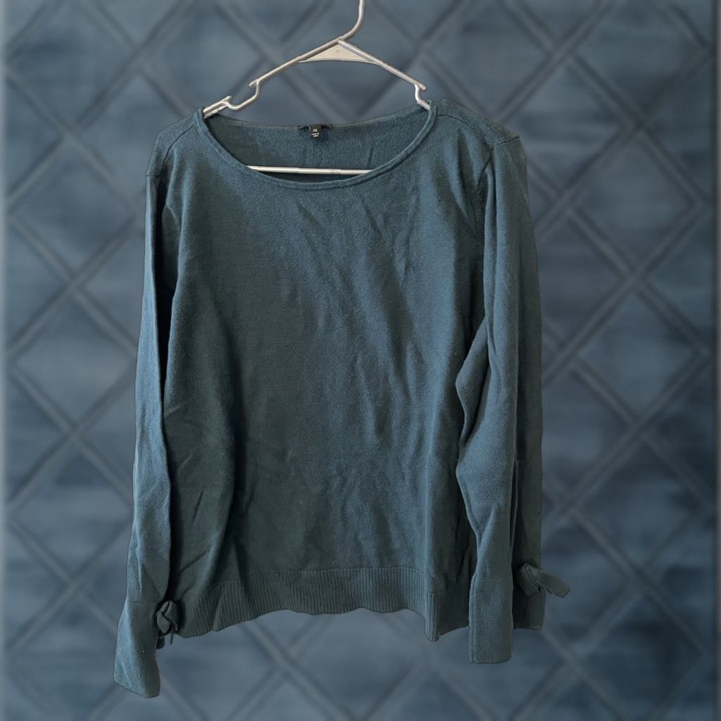Talbots Talbots Women’s Sweater XL Teal 3/4 Sleeve Boat Neck Pullover Office, Business, Professional Womens XL Teal Pullover Sweater Size XL / US 12-14 / IT 48-50 - 1 Thumbnail