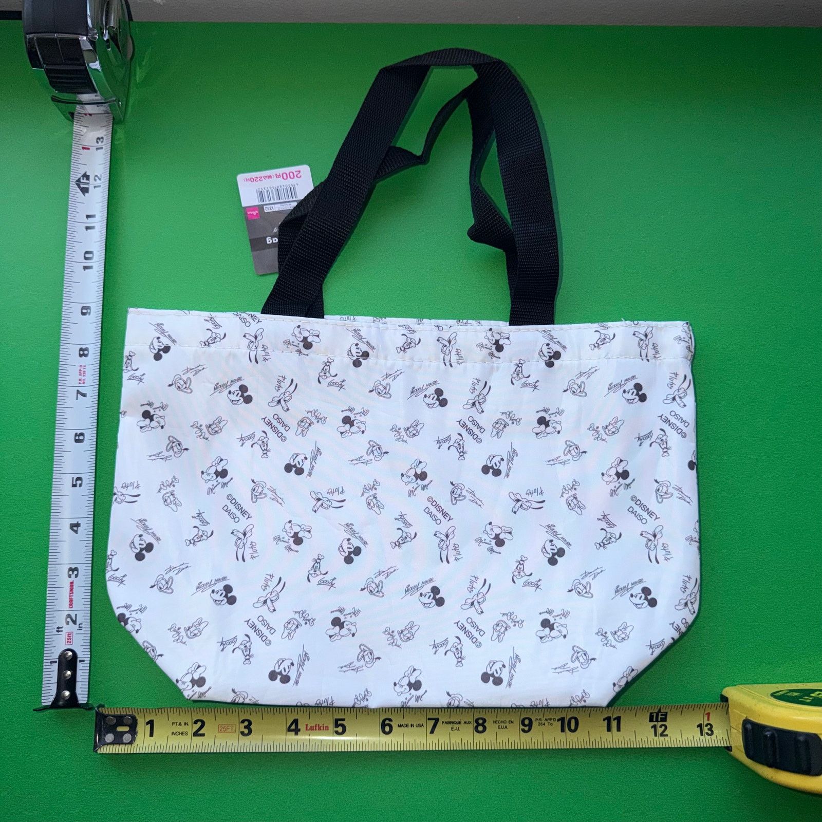 Disney Disney Vintage Print Mickey Mouse Tote Bag Stationery Japan Size ONE SIZE - 3 Thumbnail
