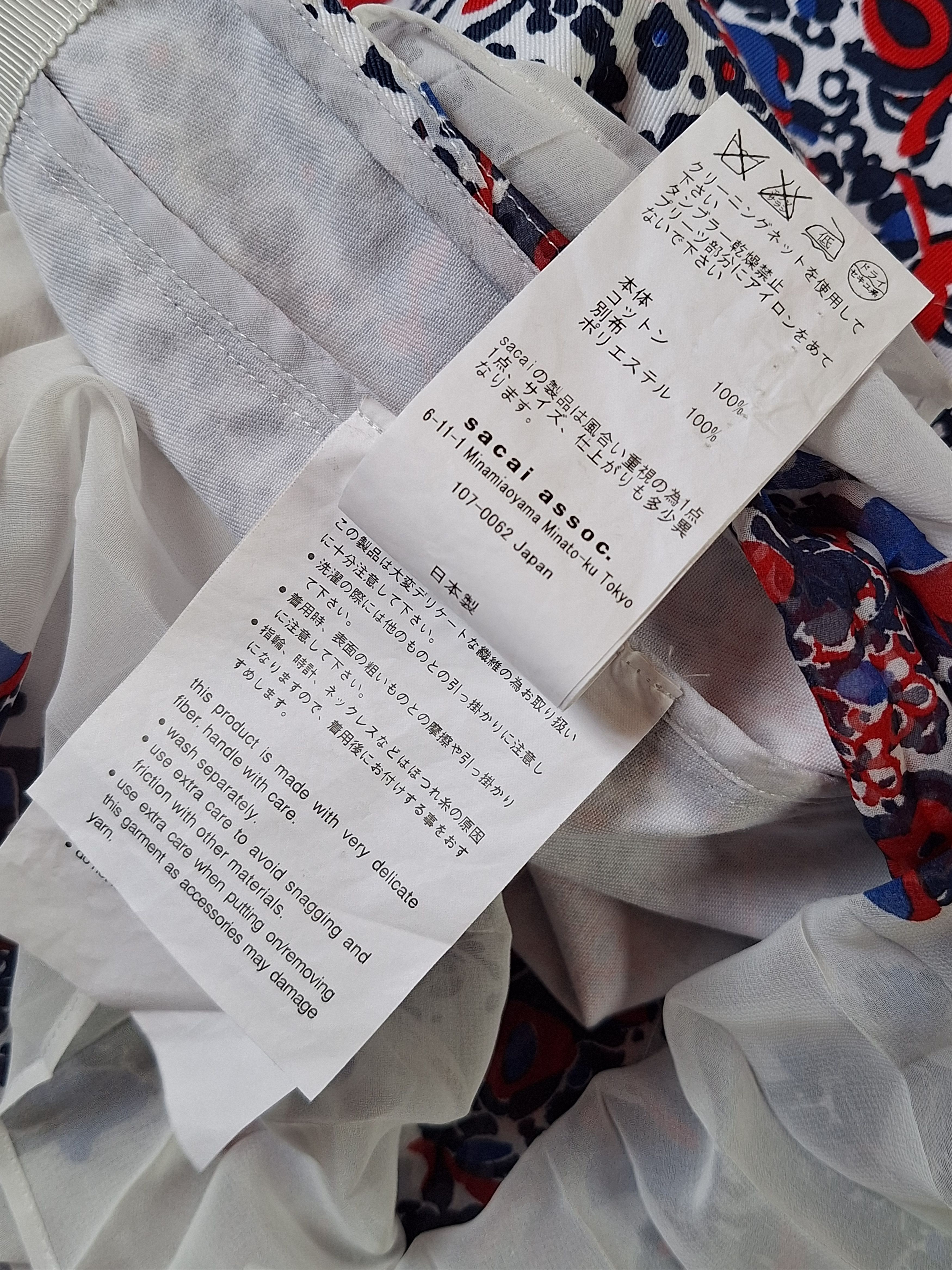 Sacai SACAI / Sleeve T-Shirt Cut And Sew Size S / US 4 / IT 40 - 6 Thumbnail