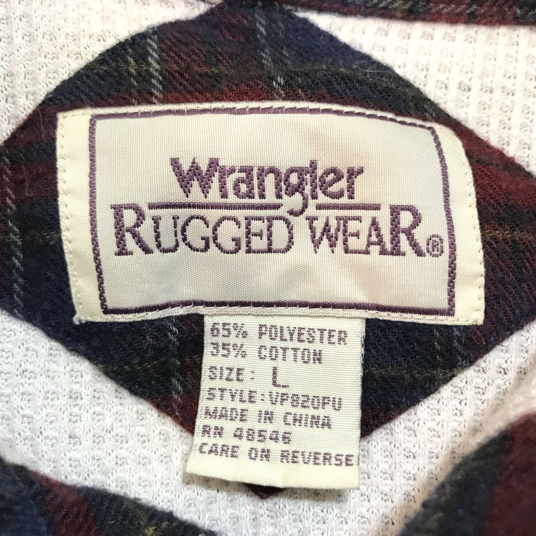 Wrangler Wrangler Mens Thermal Lined Flannel Long Sleeve Button Shirt Sz L Rugged Wear Size US L / EU 52-54 / 3 - 3 Thumbnail