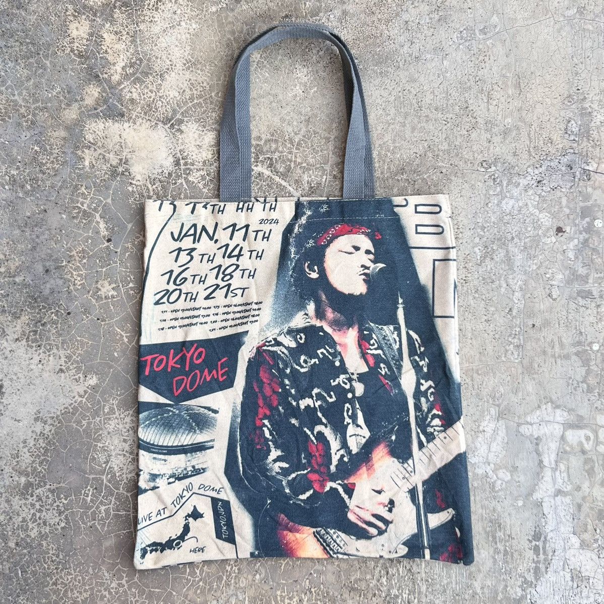 Japanese Brand Bruno Mars Tokyo Dome Concert 2024 Tote Bag Size ONE SIZE - 2 Thumbnail