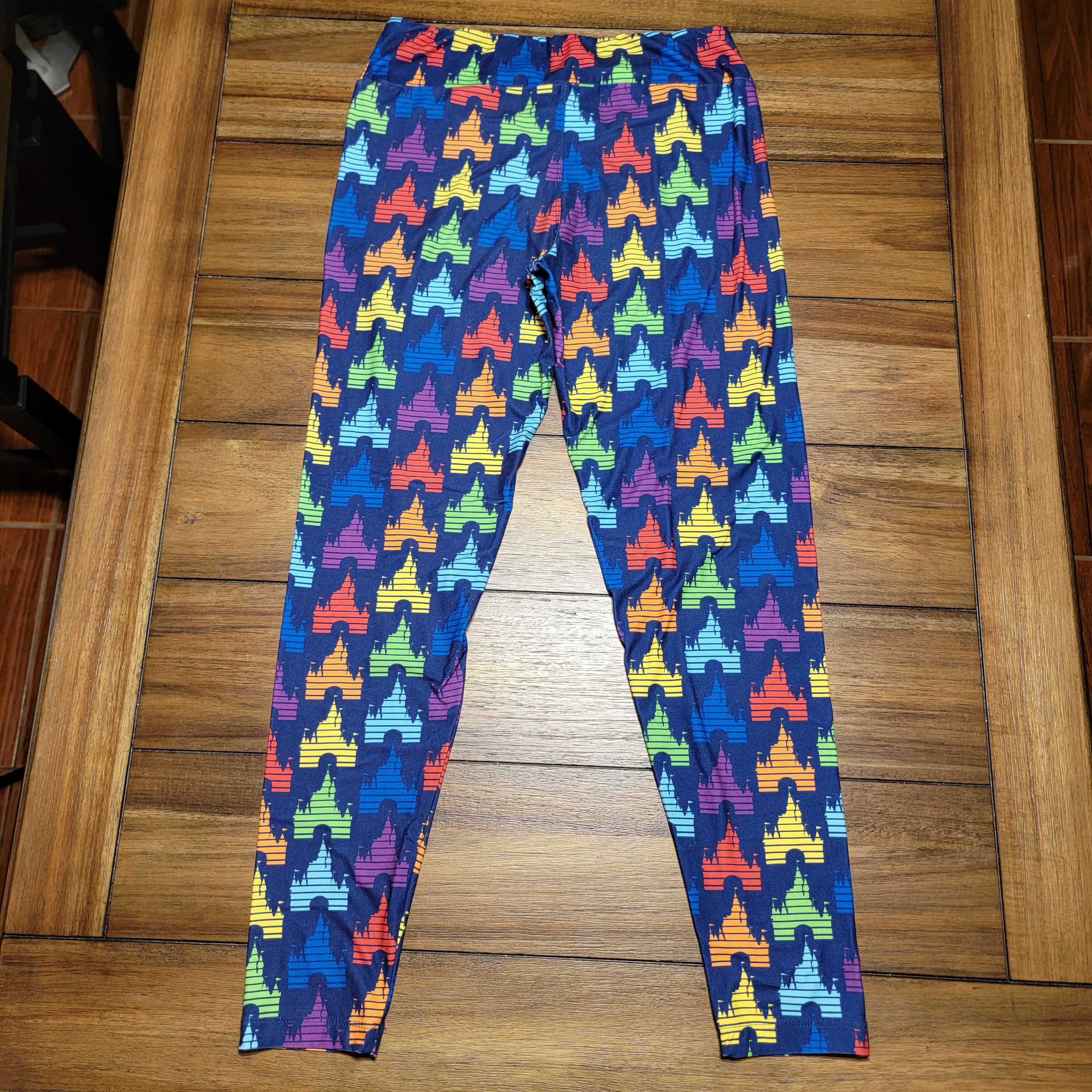 Disney Authentic Disney Parks Castle Logo Leggings - Size Medium Size 27" / US 4 / IT 40 - 3 Thumbnail
