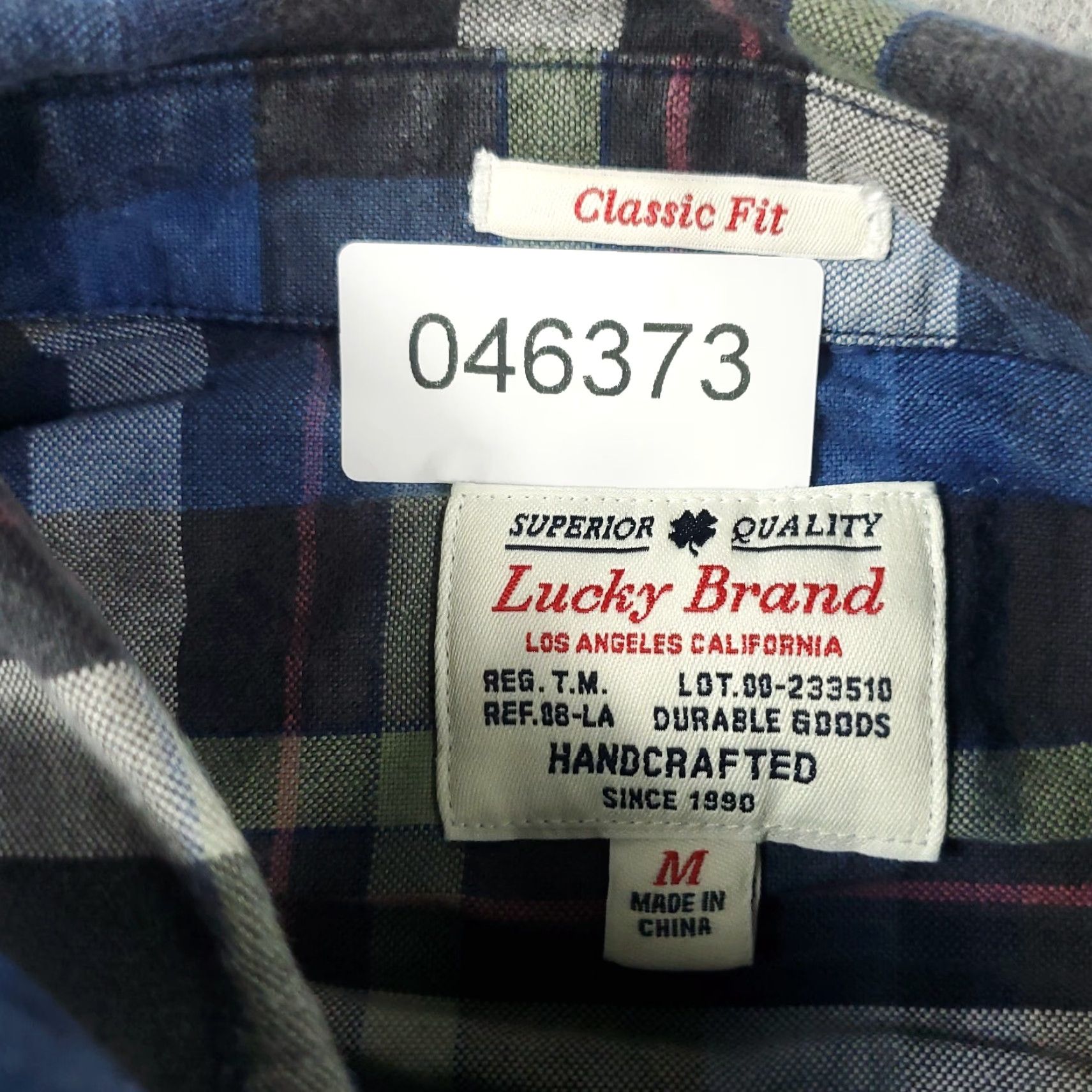 Lucky Brand Lucky Brand Shirt Mens Medium Blue Plaid Western Pearl Snap Button Long Sleeve Casual Workwear 90s Western Mens Size US M / EU 48-50 / 2 - 7 Thumbnail