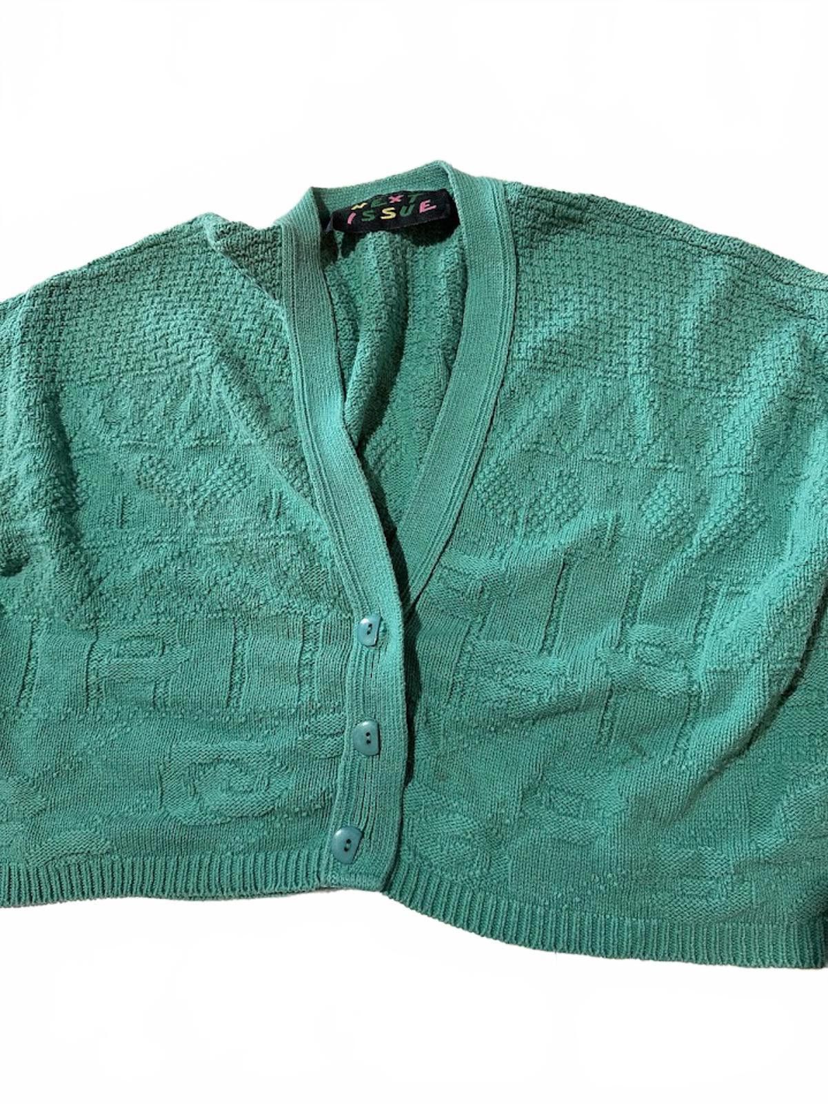 Other Next Issue USA Cropped Cotton Cardigan Size M / US 6-8 / IT 42-44 - 1 Thumbnail