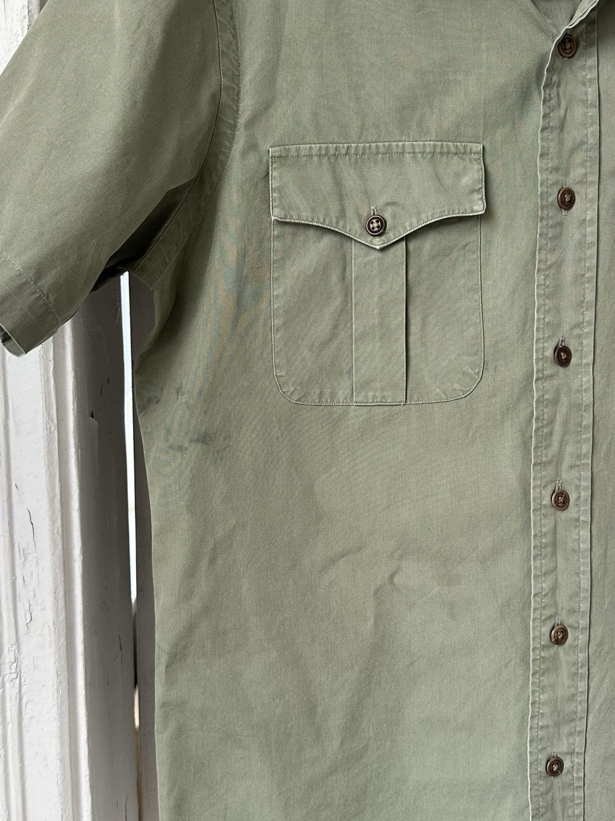 Ralph Lauren Vintage Ralph Lauren Military Khaki Shirt Size US M / EU 48-50 / 2 - 10 Thumbnail