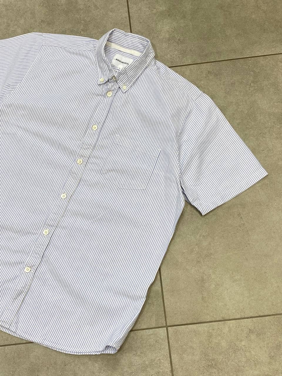 Norse Projects Norse Projects Theo Oxford Short Sleeve Striped Button Shirt Size US M / EU 48-50 / 2 - 5 Thumbnail