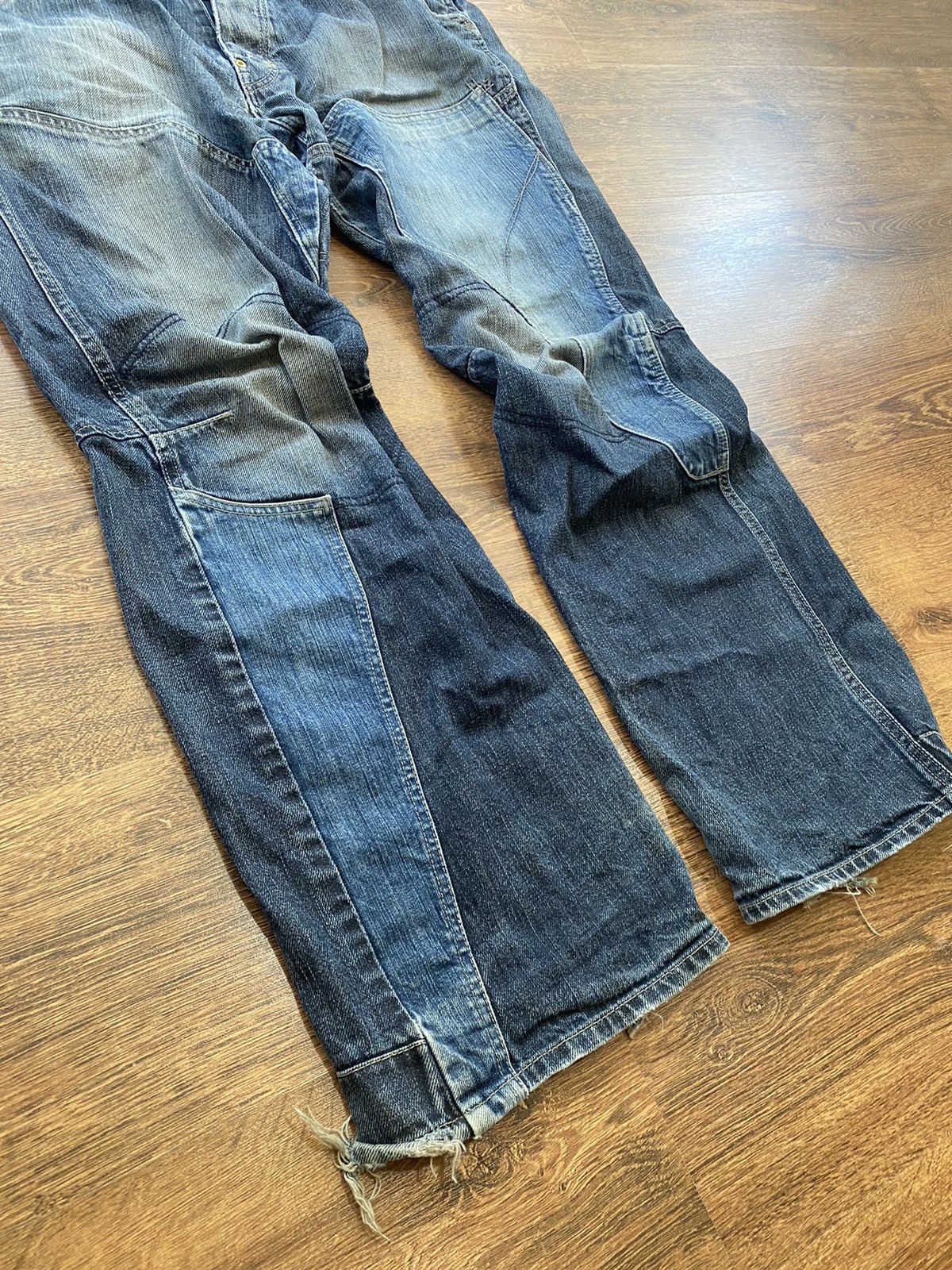 14th Addiction Vintage Y2K G Star archive Denim Cargo Baggy pants Jeans Size US 33 - 8 Thumbnail