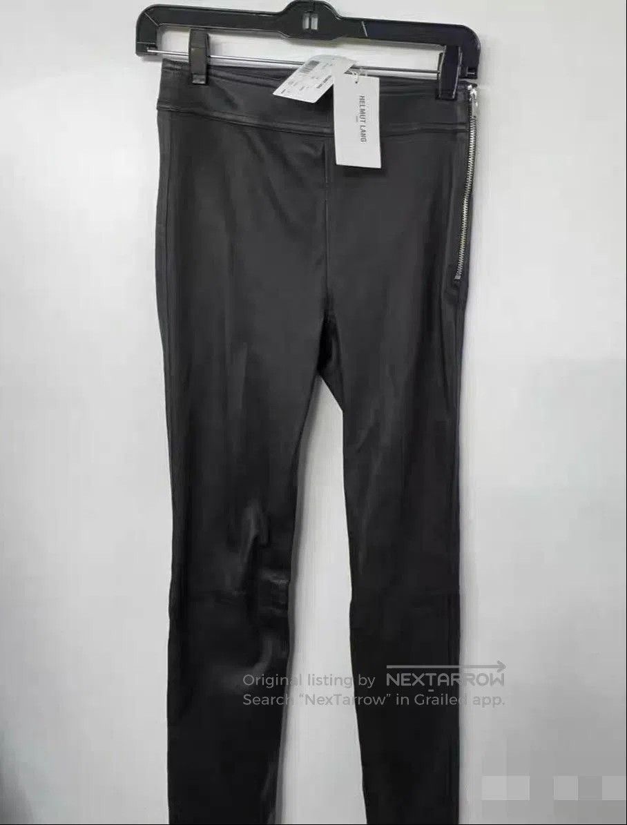 Helmut Lang Helmut Lang Black Leather Slim Pants. Size 29" - 1 Thumbnail