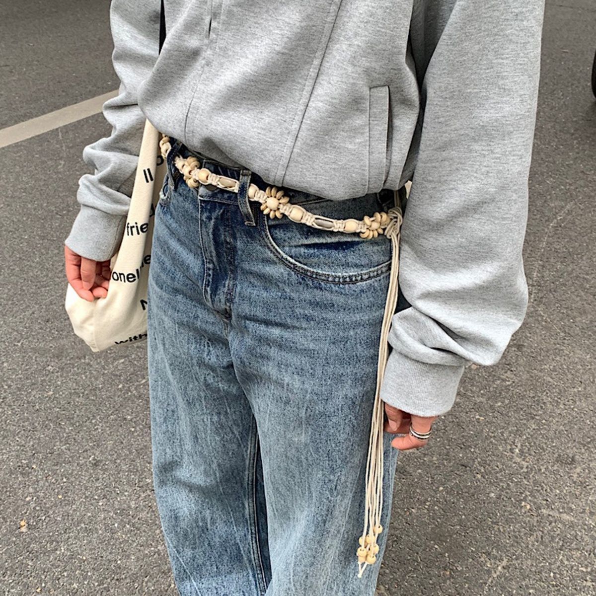 VIBE Punk Vintage Belt Riveted Belts Menswear Accessories Size ONE SIZE - 4 Thumbnail