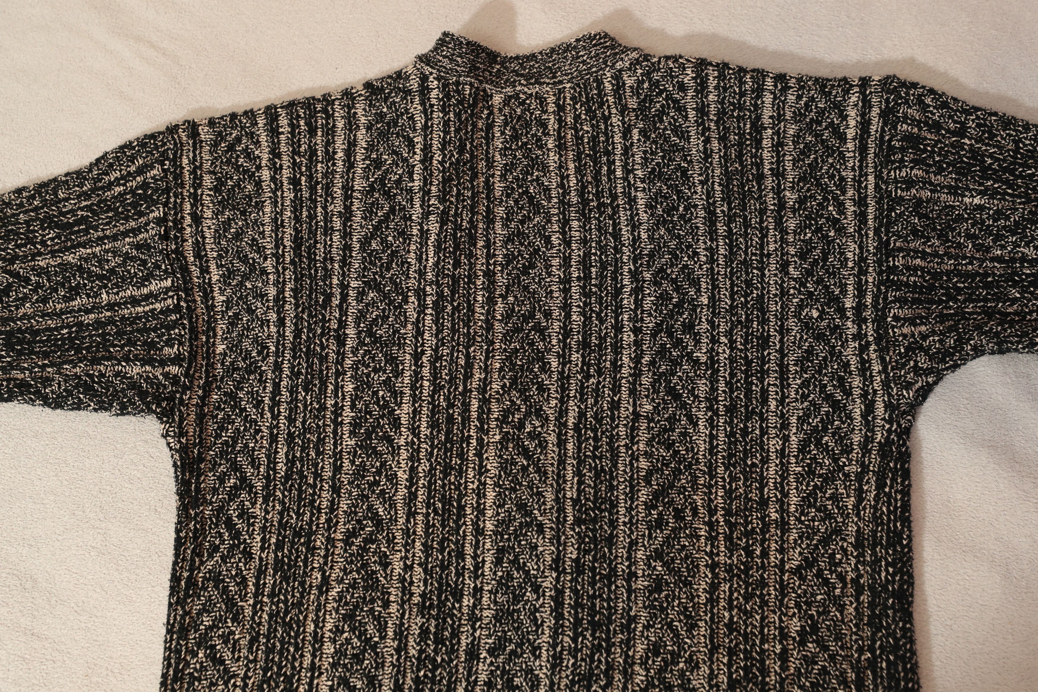 John Ashford × Vintage John Ashford Vintage Silk Blend Black & White Cardigan (XL) Size US XL / EU 56 / 4 - 9 Thumbnail