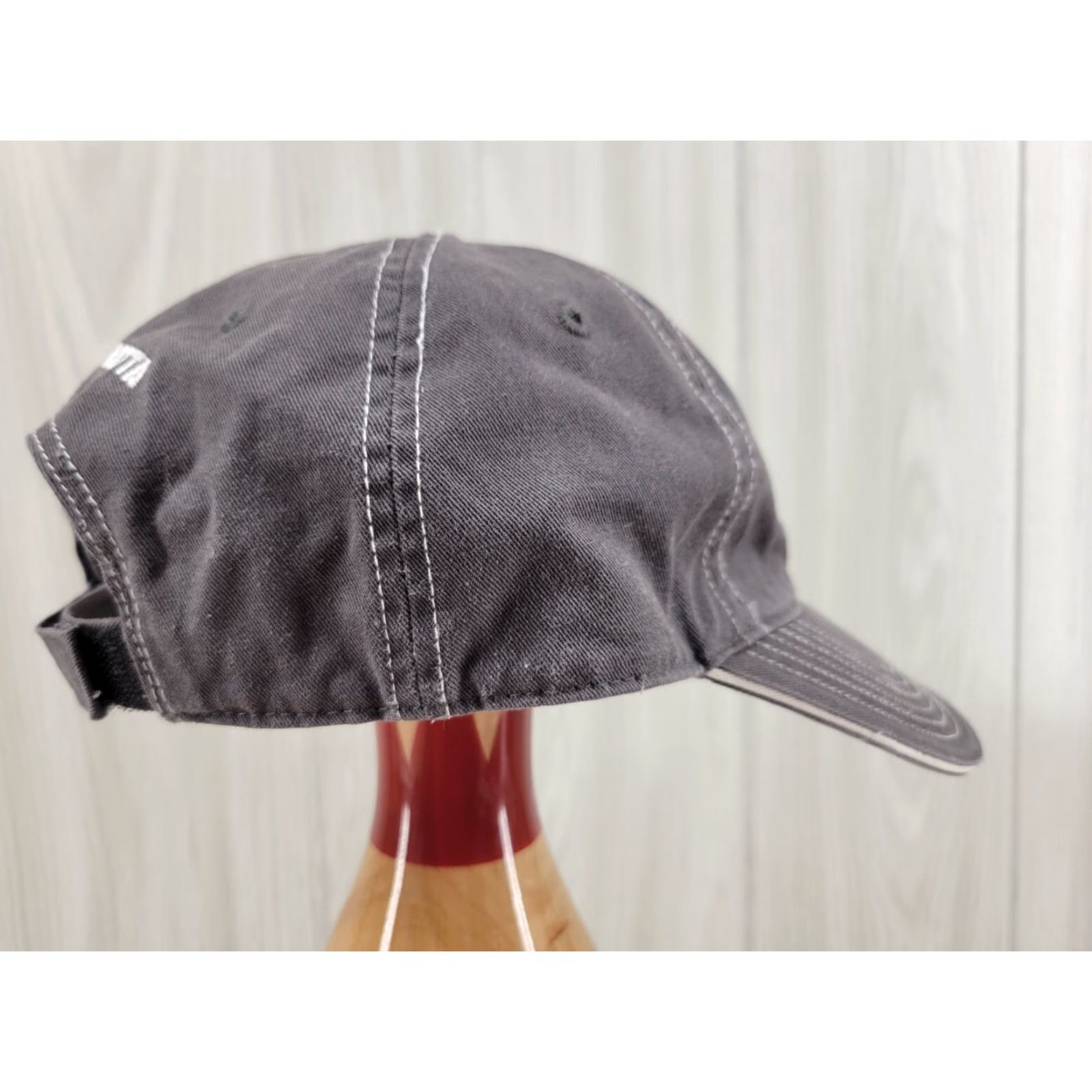 Vintage Talon Gray Hat Minn Kota Strap Back Adjustable Cotton Baseball Cap Men Adjustable Gray Minn Kota Talon Strap Back Size ONE SIZE - 5 Thumbnail