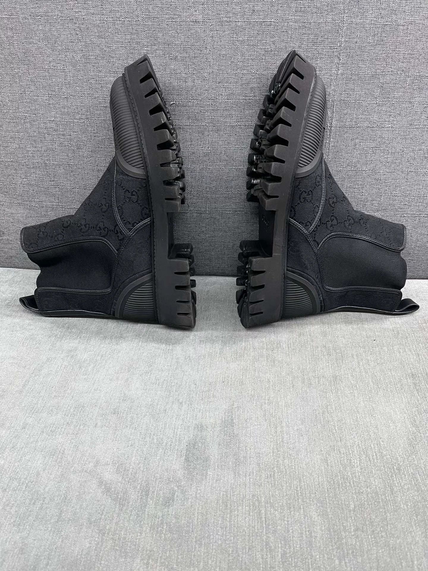 Gucci Gucci GG Monogram black short boots US 8 99 New Size US 8 / EU 41 - 5 Thumbnail