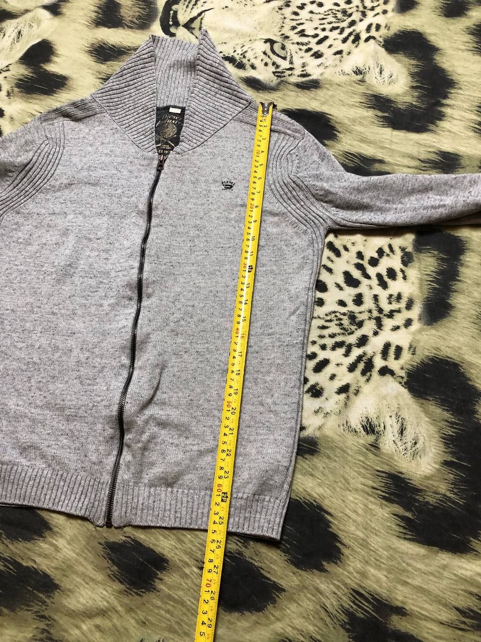 Diesel hoodie zip gray Diesel logo vintage streetwear Size US M / EU 48-50 / 2 - 11 Thumbnail