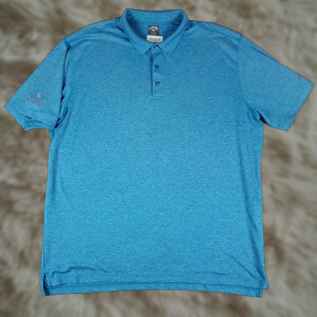 Callaway Callaway Polo Shirt Men 2XL Blue Opti Dri Fit Golf Short Sleeve Polo Shirt Callaway 2XL Men Blue Short Sleeve Dri Fit Opti Golf Polo Shirt Color: Blue Size US XXL / EU 58 / 5 - 1 Thumbnail