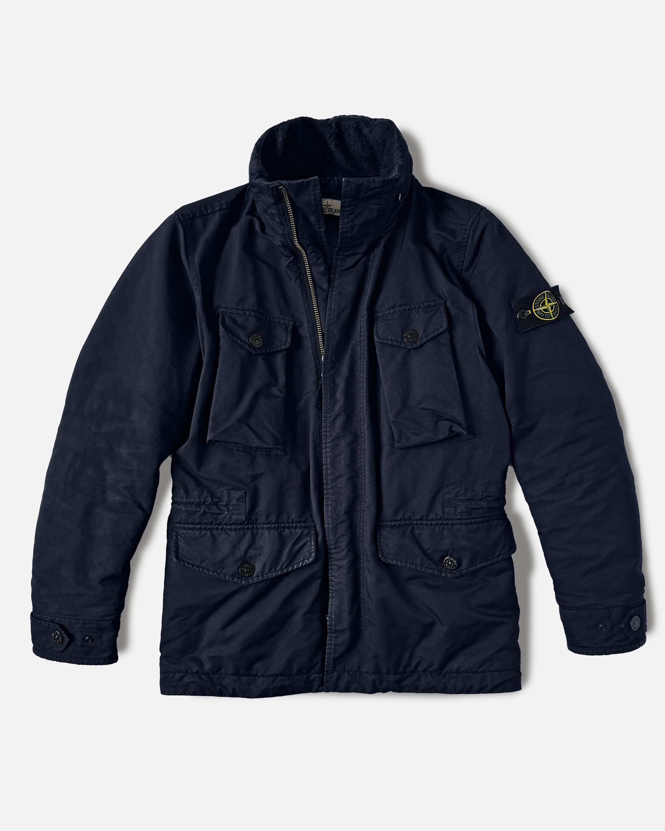 Stone Island David TC Navy Field Jacket | Grailed