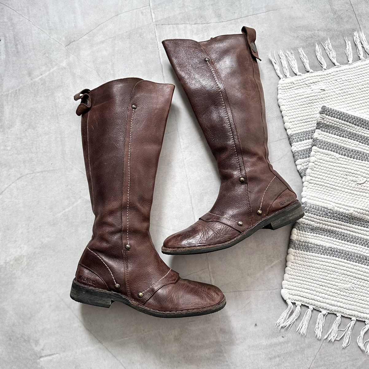 Marithe + Francois Girbaud 00s Kickers Boxing Biker Boots Moto Sneakers Bikkembergs Ash Size US 8 / IT 38 - 1 Thumbnail