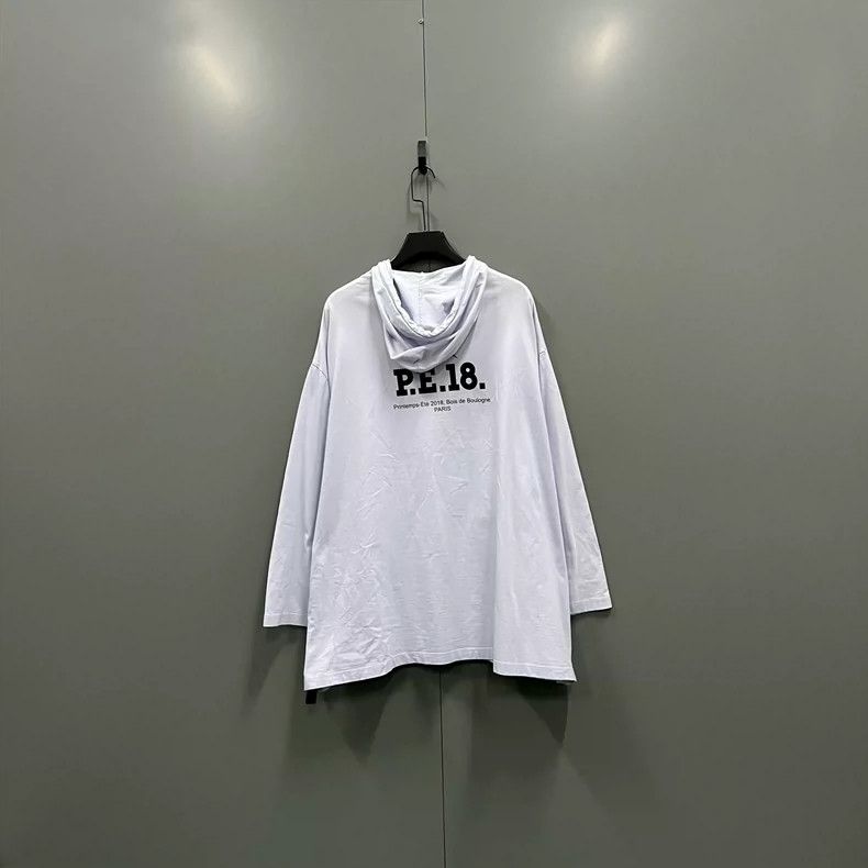 Balenciaga Balenciaga Letter Embroidered Zip-up Hoodie with Hem Tag Size US S / EU 44-46 / 1 - 2 Thumbnail