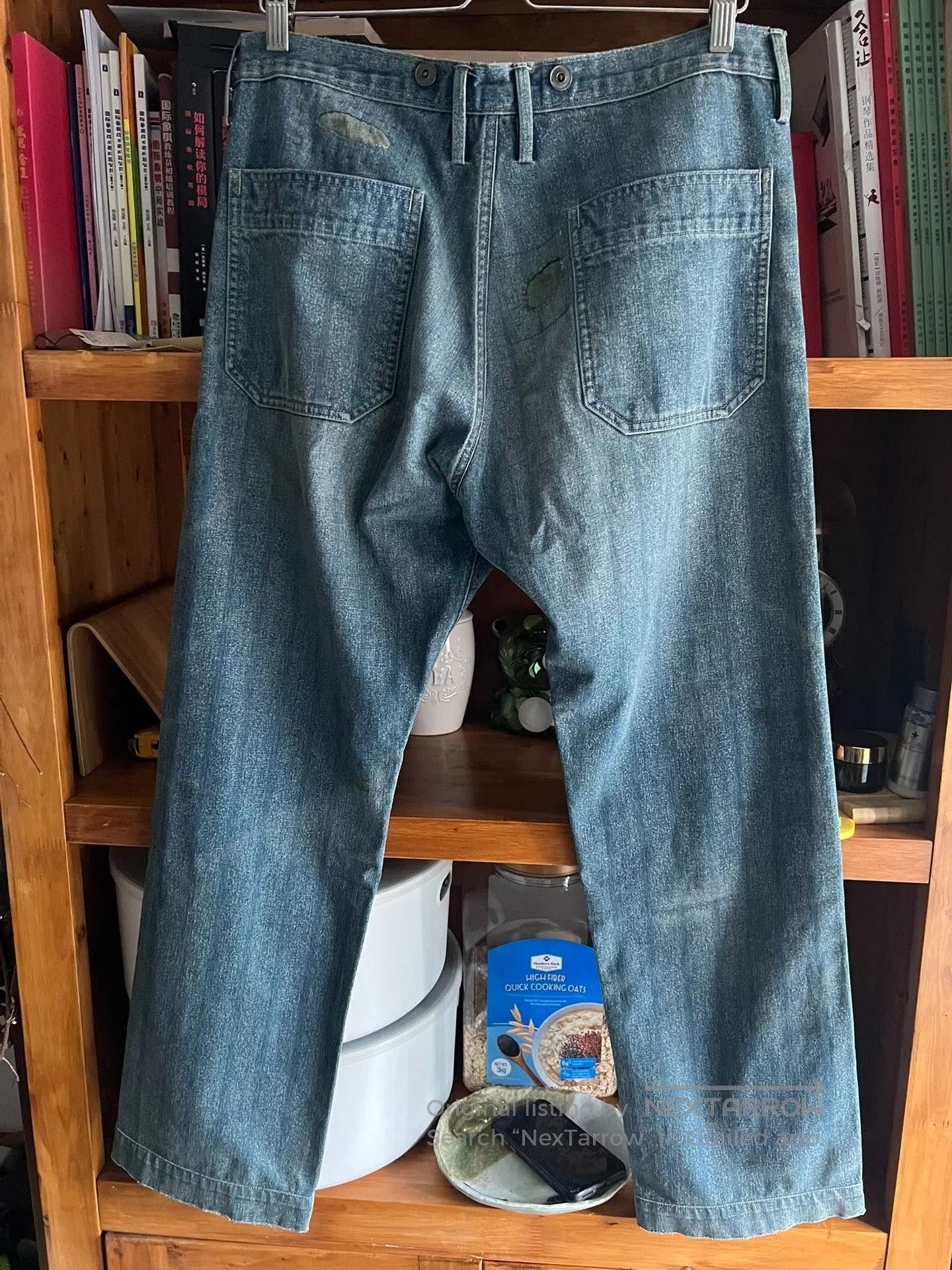 RRL Ralph Lauren RRL Double RL Washed Distressed Suspender Work Pants. Size US 32 / EU 48 - 5 Thumbnail