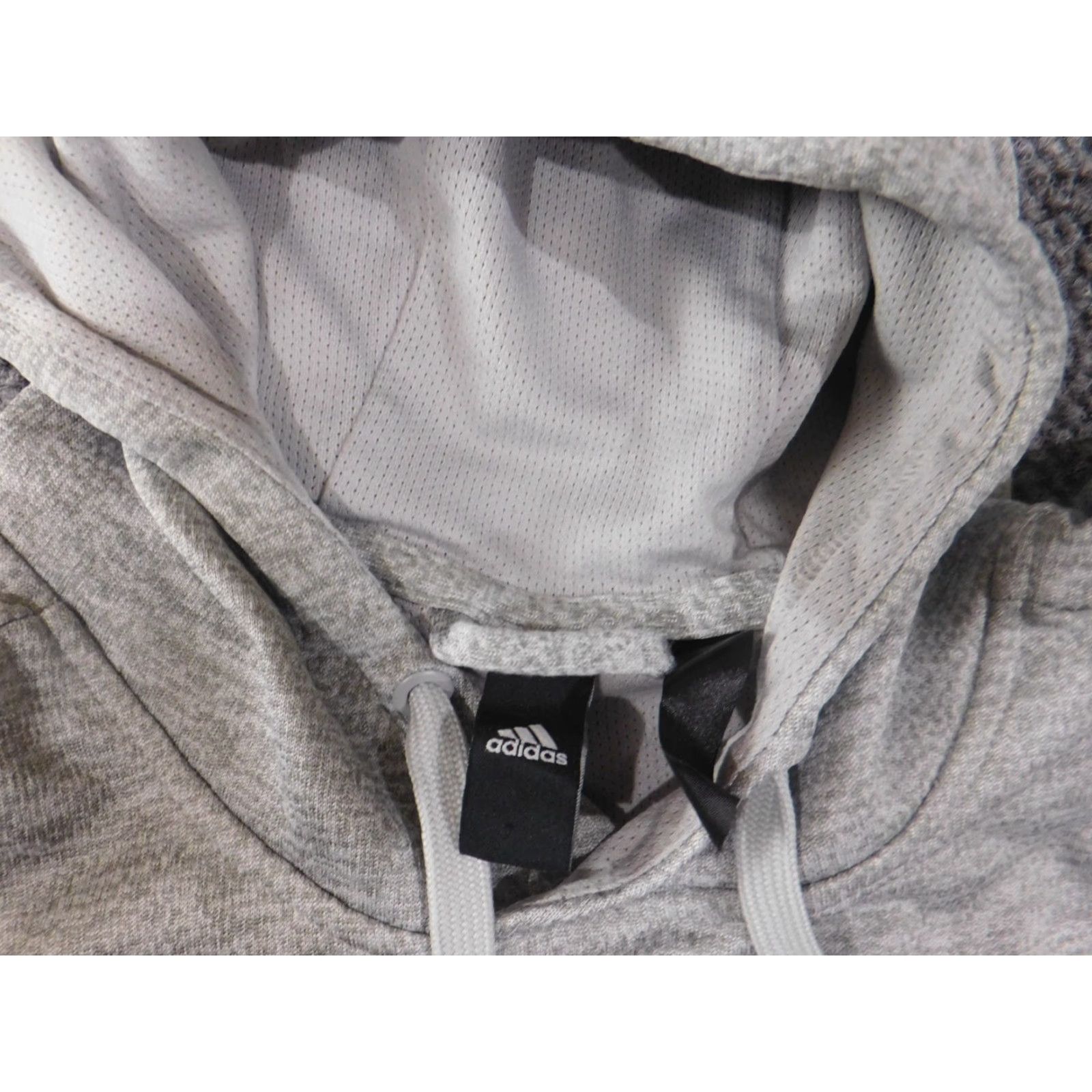 Adidas Adidas Hoodie Mens XL Gray Logo Pullover Stretch Active Knit Short Sleeve? Size US XL / EU 56 / 4 - 6 Thumbnail