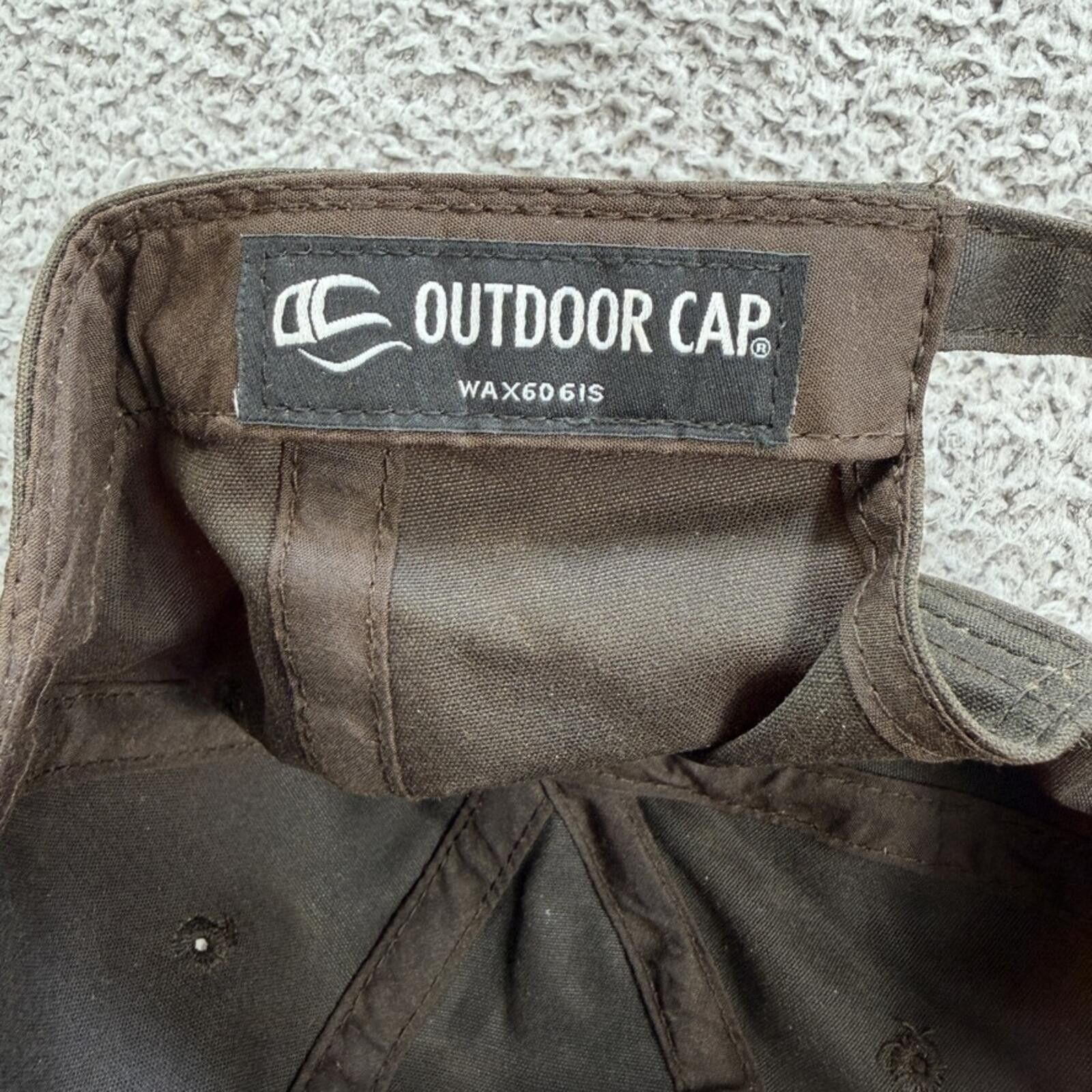 Other Outdoor Cap Waxed Cotton Hat Brown Adjustable Strapback Size ONE SIZE - 7 Thumbnail