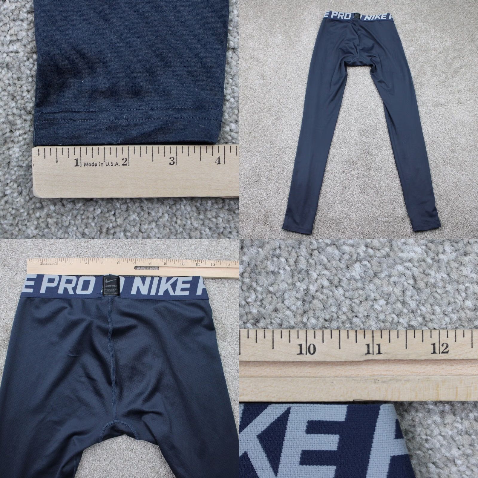 Nike Nike Pro Dri-Fit Max Pants Mens Small Blue Nike Pro Stretch Skin Tight Athletic Inseam 28" Shorts? Size US 29 - 8 Thumbnail