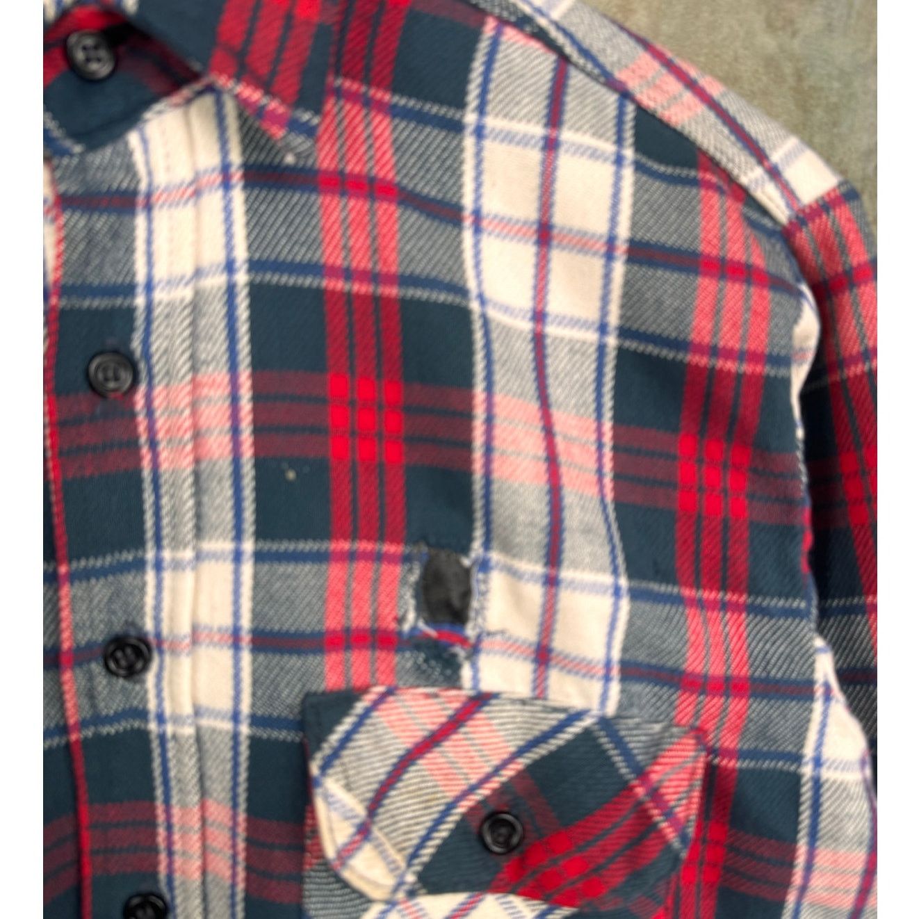 Vintage VTG 80s Red White Plaid Flannel Shirt Mens Sz M Five Brother Size US M / EU 48-50 / 2 - 5 Thumbnail