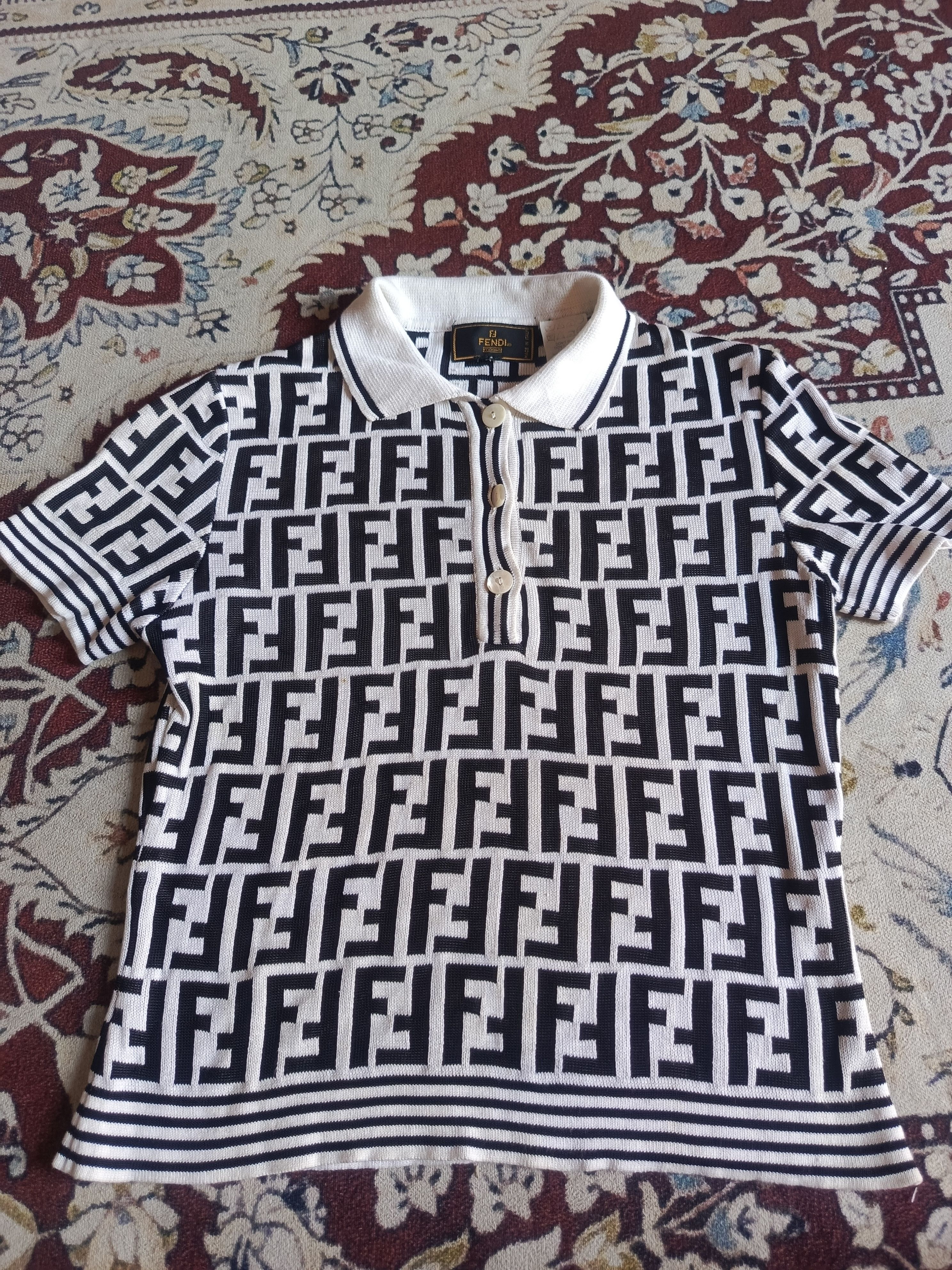Fendi FENDI Vintage Zucca Monogram Knit Size S / US 4 / IT 40 - 2 Thumbnail