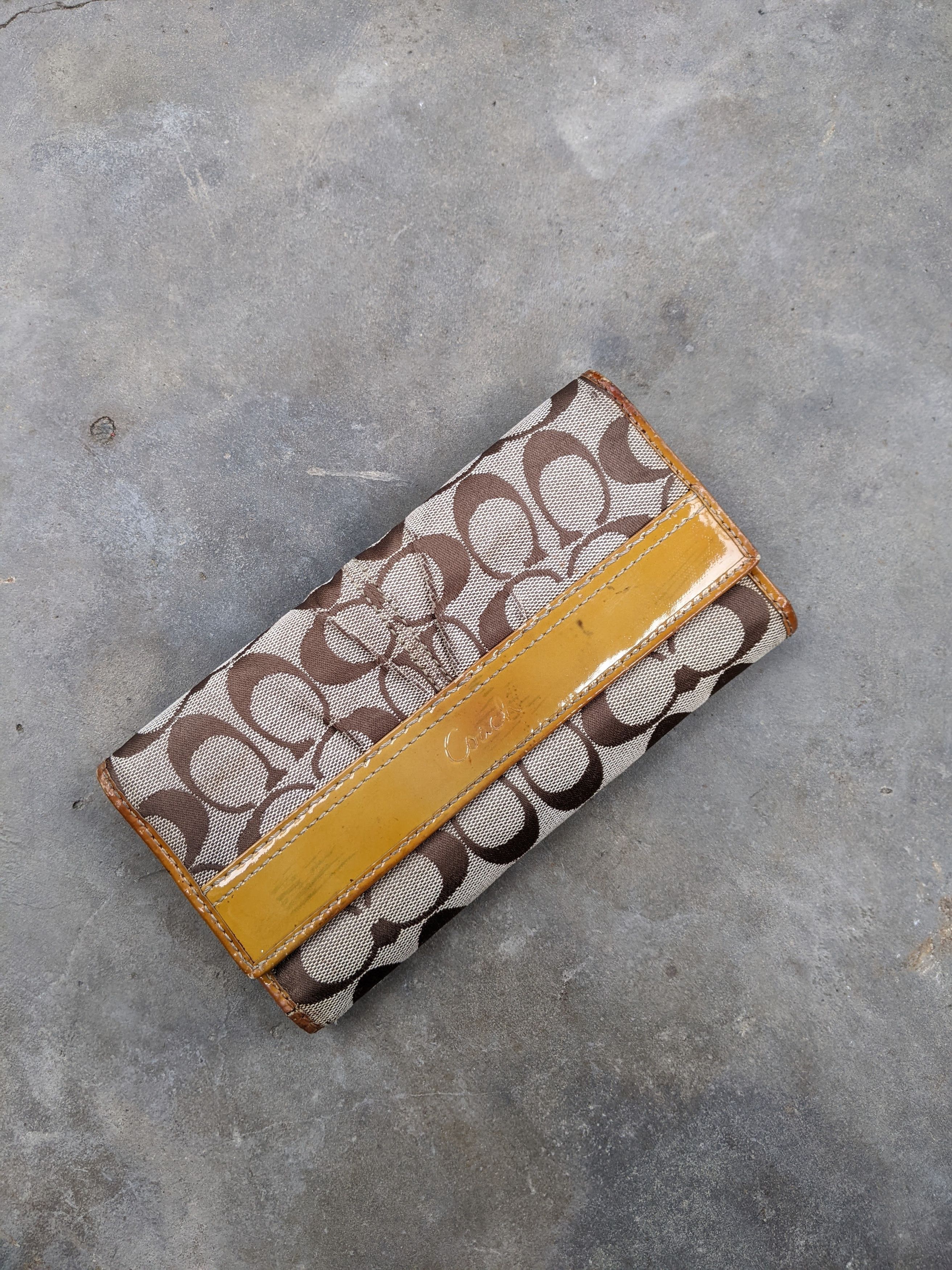 Coach Vintage Coach Signature Brown and Tan Wallet Size ONE SIZE - 2 Thumbnail