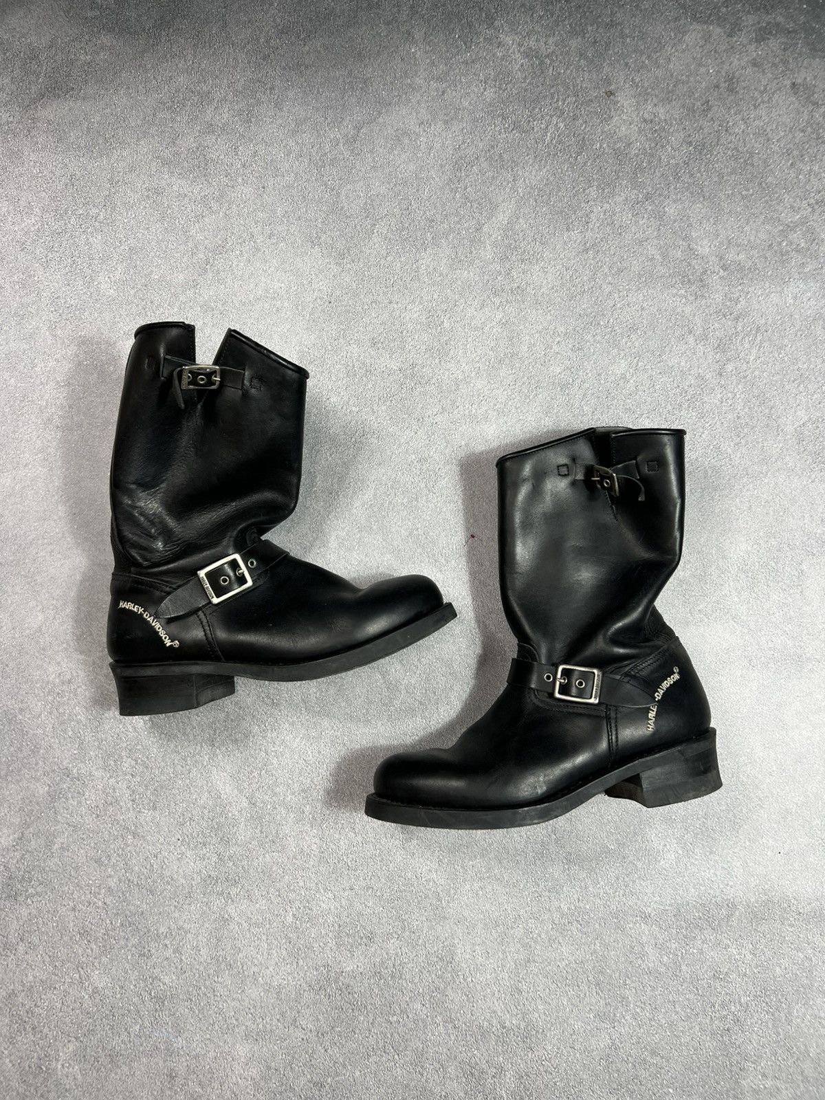 🖤VTG Harley Davidson Black Leather MOTORCYCLE Y2K RICK OWENS