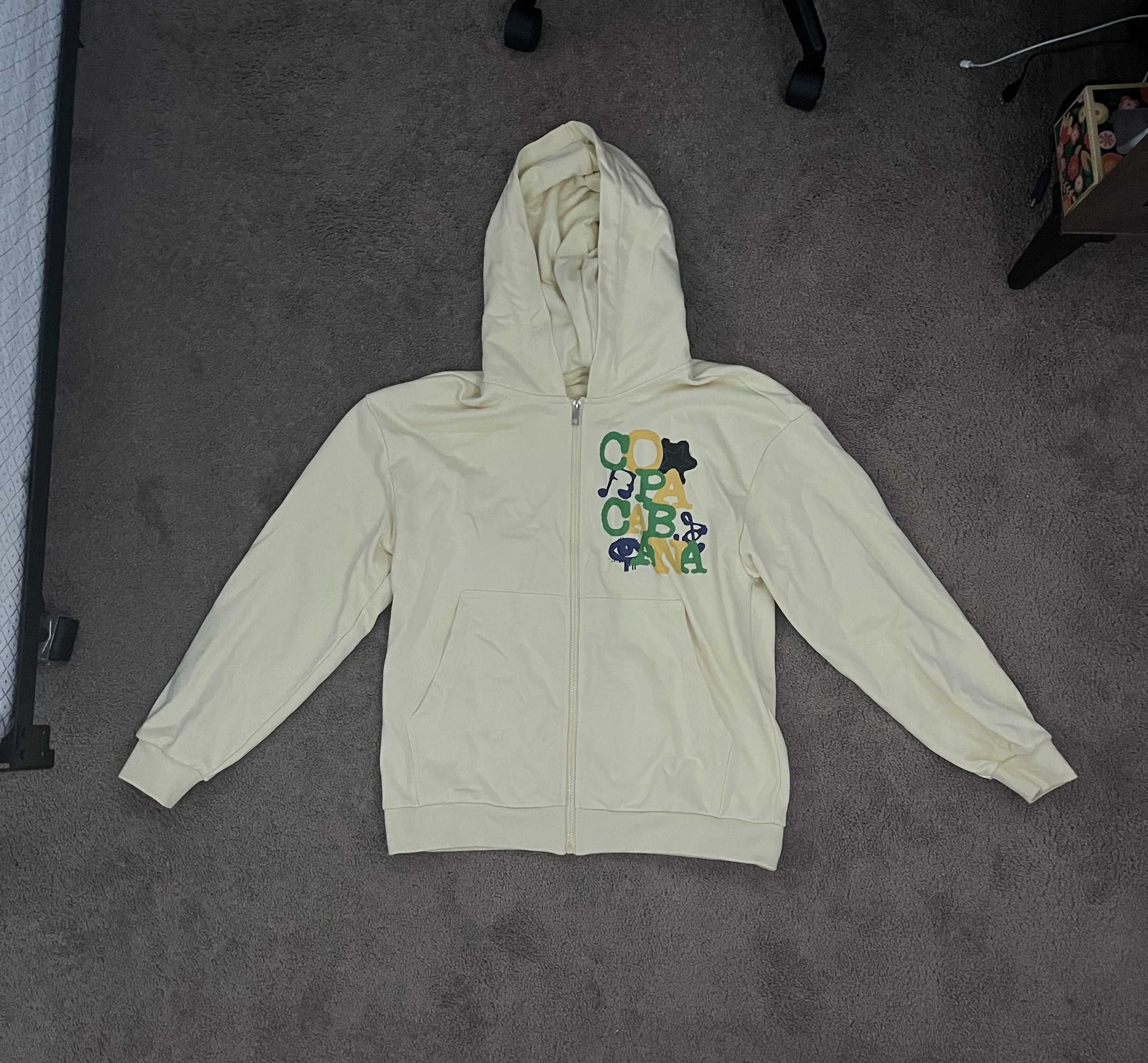 Vintage Custom COPACOBANA black and yellow hoodies Size US S / EU 44-46 / 1 - 6 Thumbnail