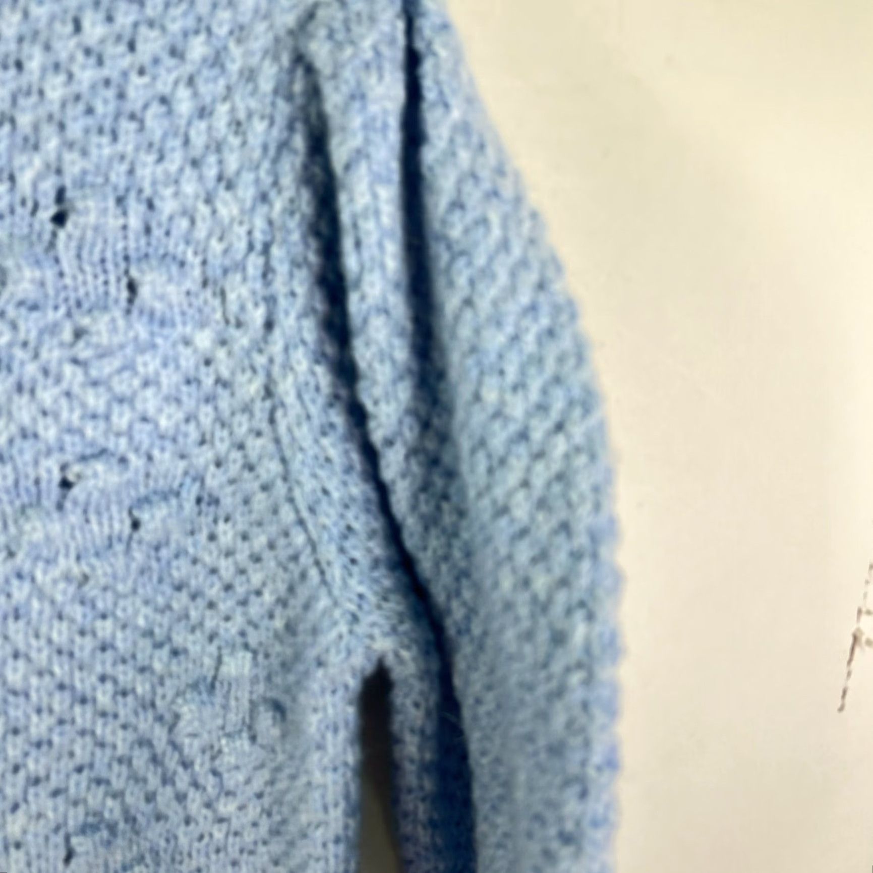 Vintage WHO WHAT WEAR Blue Wool Blend Cardigan Knit Cable Knit Cardigan Sweater Size L Womens Size L / US 10 / IT 46 - 2 Thumbnail