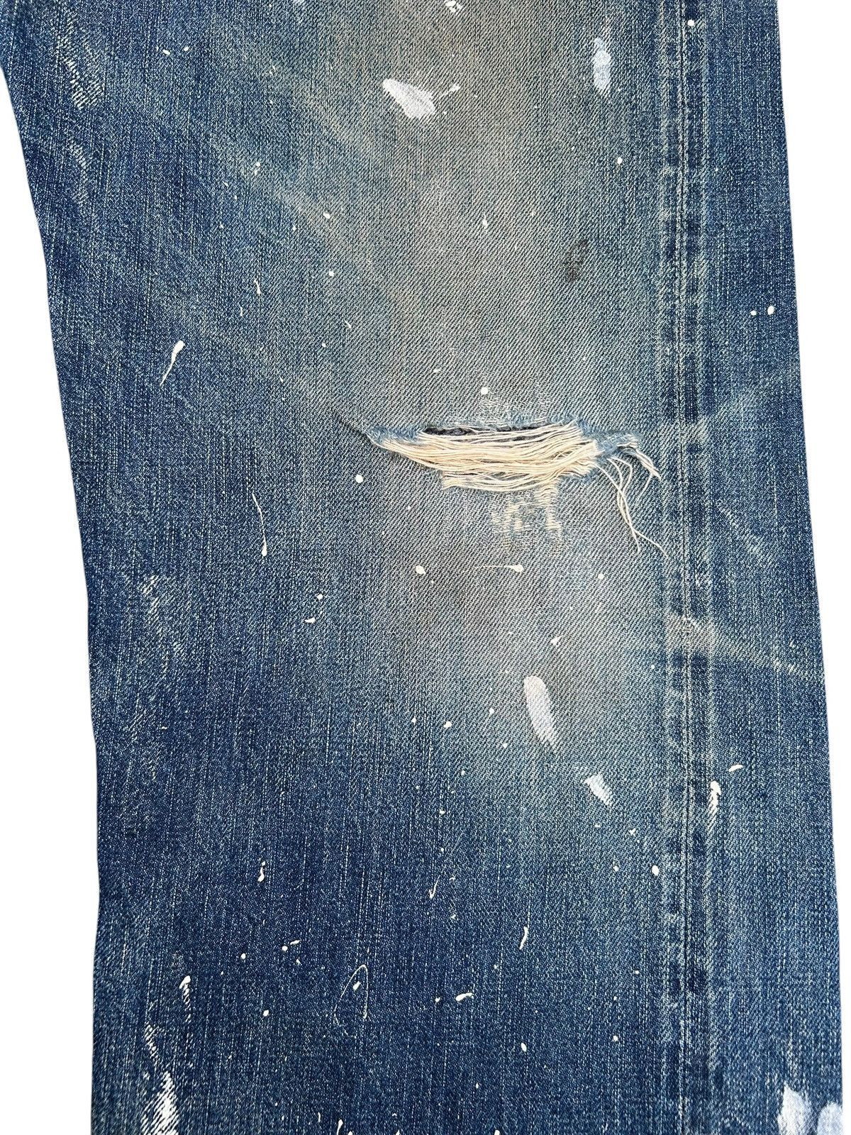 Kapital Vintage Full Count Selvedge Thrashed Denim Jeans Size US 31 - 6 Thumbnail