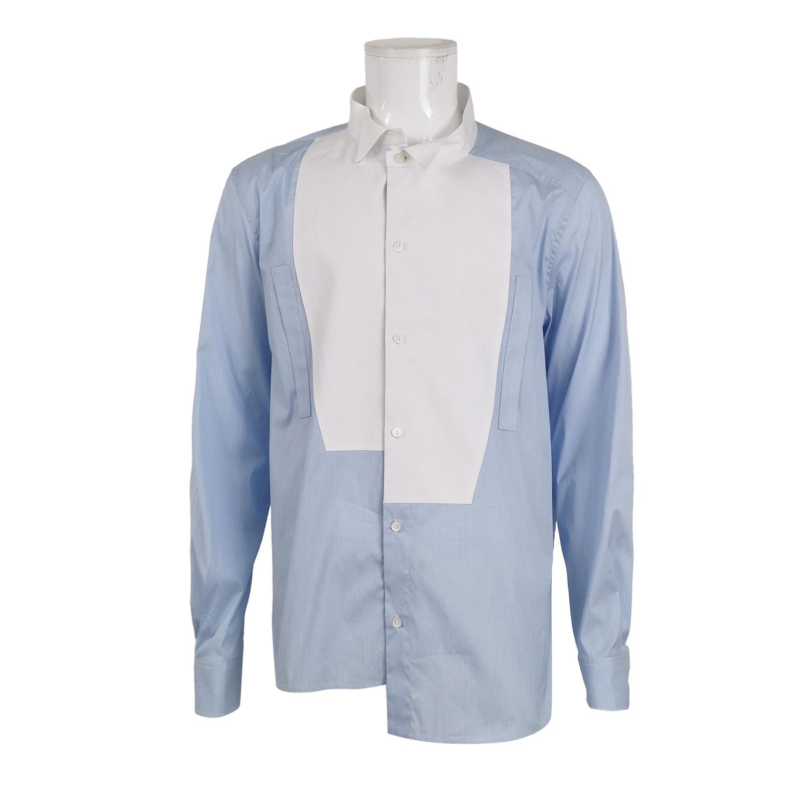 Loewe Loewe Asymmetric Panel Striped Shirt XL Size US XL / EU 56 / 4 - 1 Thumbnail