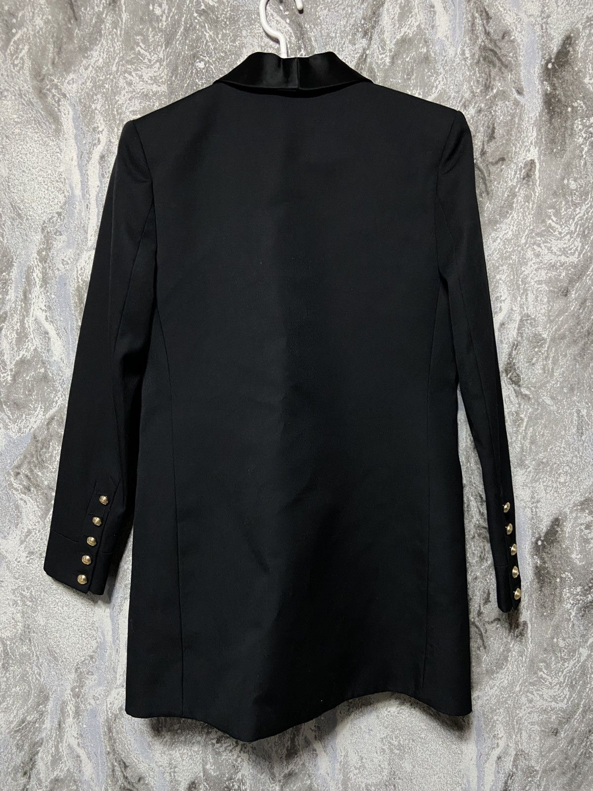 Balmain × H&M Balmain x H&M Black Blazer Jacket Dress Tuxedo Size 40 10 Size S / US 4 / IT 40 - 7 Thumbnail