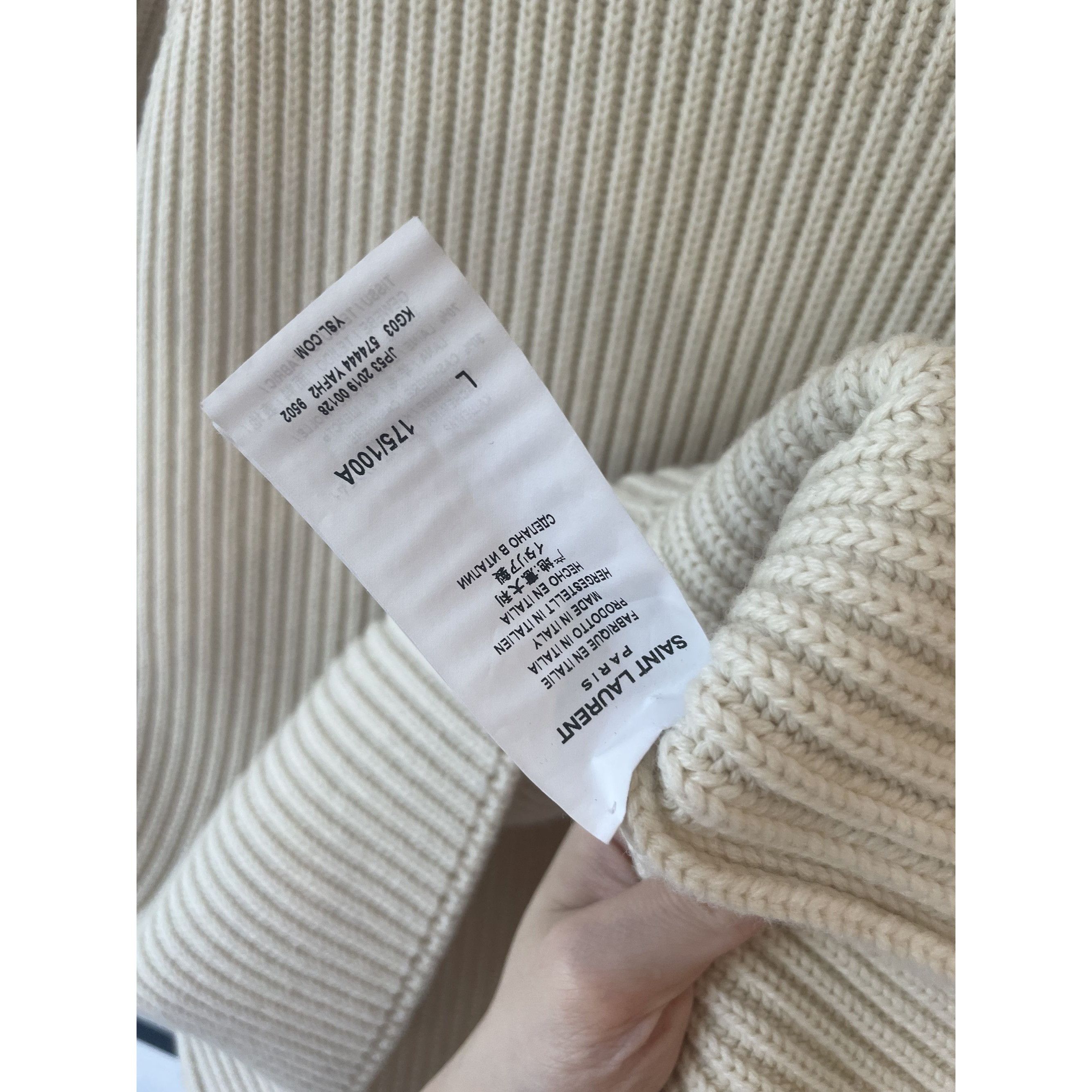 Yves Saint Laurent Saint Laurent Ribbed Wool Sweater Round Neck Long Sleeves Be Size L / US 10 / IT 46 - 6 Thumbnail