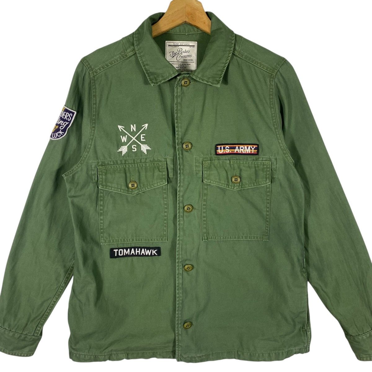 Japanese Brand Rodeo Crown Native Chimayo Button Shirt M Size Green Colour Size US M / EU 48-50 / 2 - 4 Thumbnail