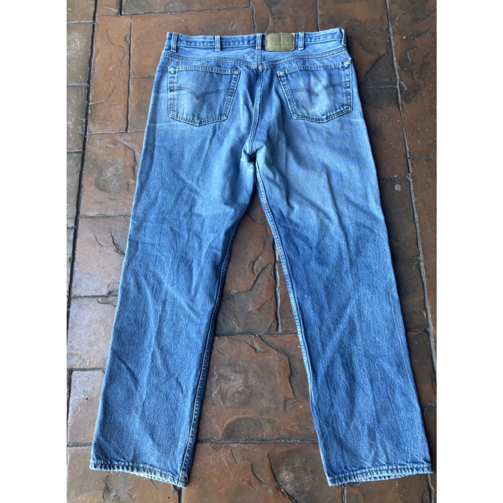 Levi's VINTAGE Levi's 501 Jeans Mens 38x30.5 Button Fly Denim Blue USA 90s Straight Regular Pockets Size US 38 / EU 54 - 2 Thumbnail