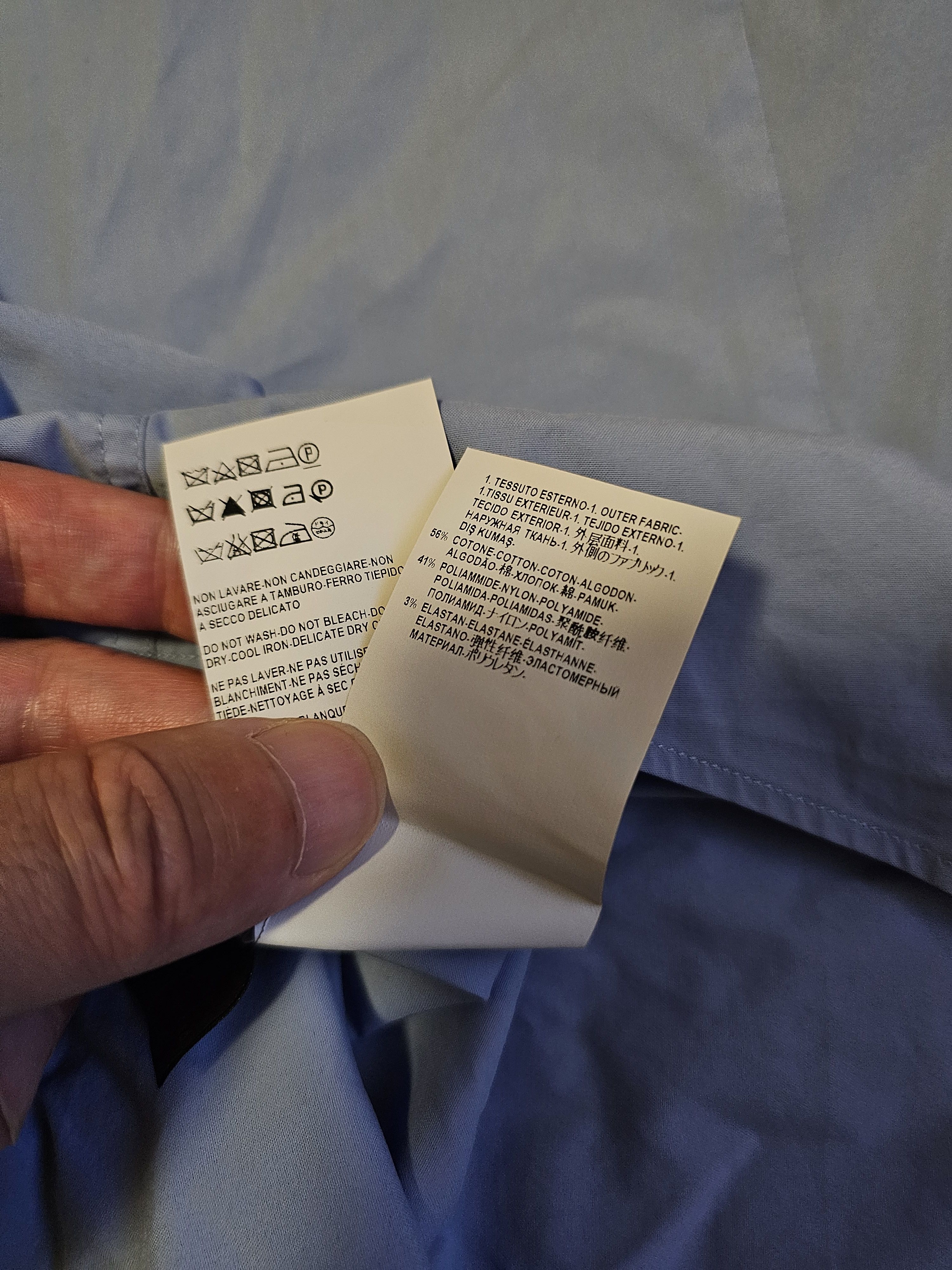 Versace Versace men's light blue shirt size 41 Size US L / EU 52-54 / 3 - 6 Thumbnail