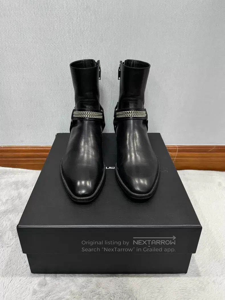 Saint Laurent Paris Saint Laurent Paris Autumn and Winter Chain Buckle Boots i Size US 7 / EU 40 - 2 Thumbnail