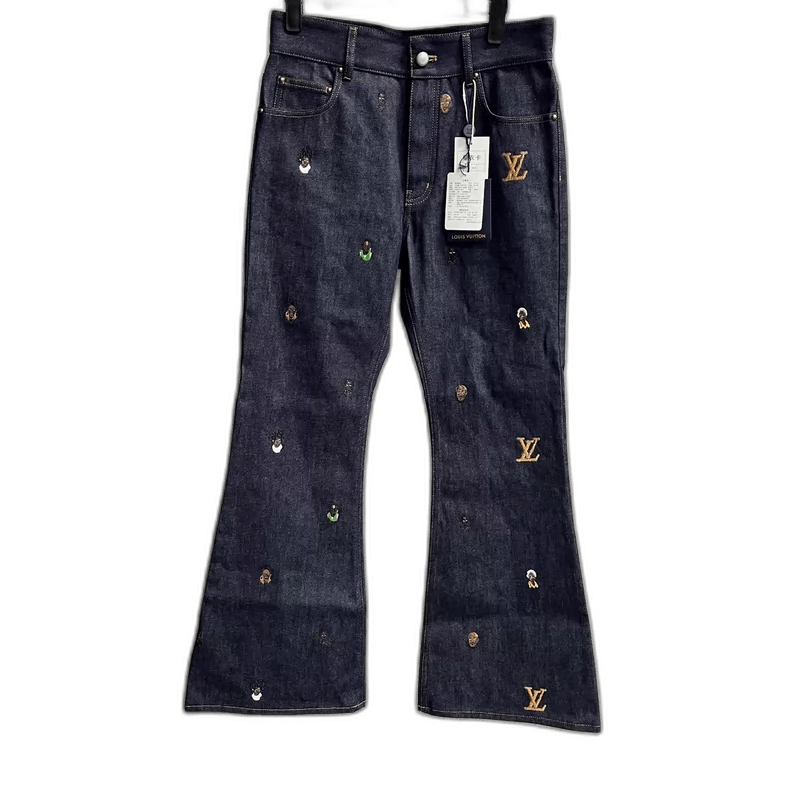 Louis Vuitton Louis Vuitton Blue Flared Denim Pants-2506 Size US 27 - 1 Thumbnail